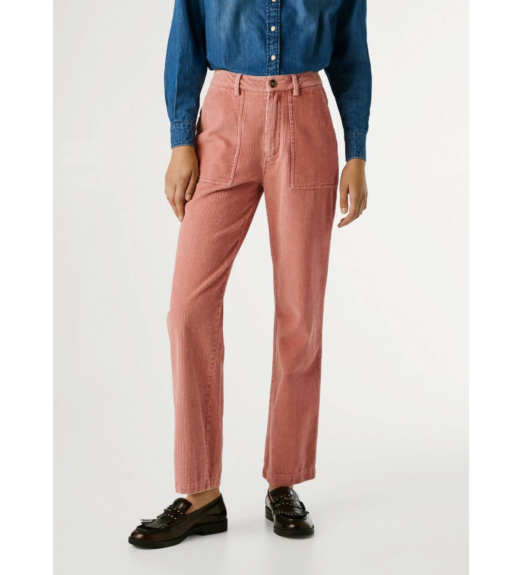 Pepe Jeans für Damen. PL2100002 Tala Hose rosa (S), Lässig, Baumwolle