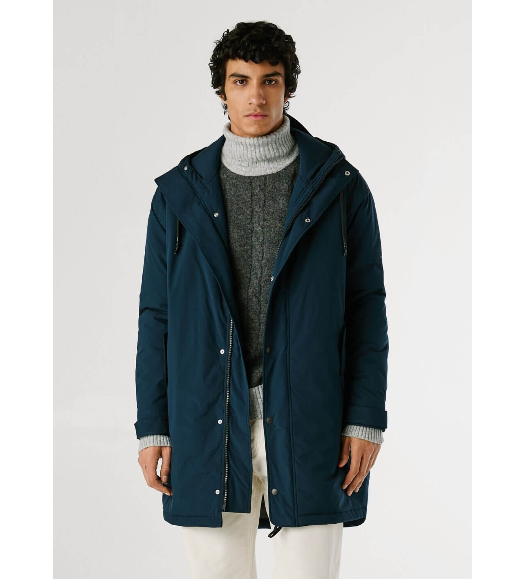 Pepe Jeans für Herren. PM4027172 Parka Jansen navy (L), Lässig, Polyester, Marine
