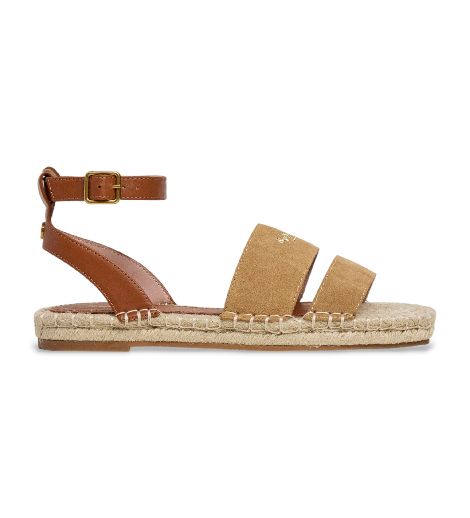 Pepe Jeans für Damen. PLS900010 Beige Auri Street Sandalen (41), Braun, Wohnung, Schnalle, Lässig