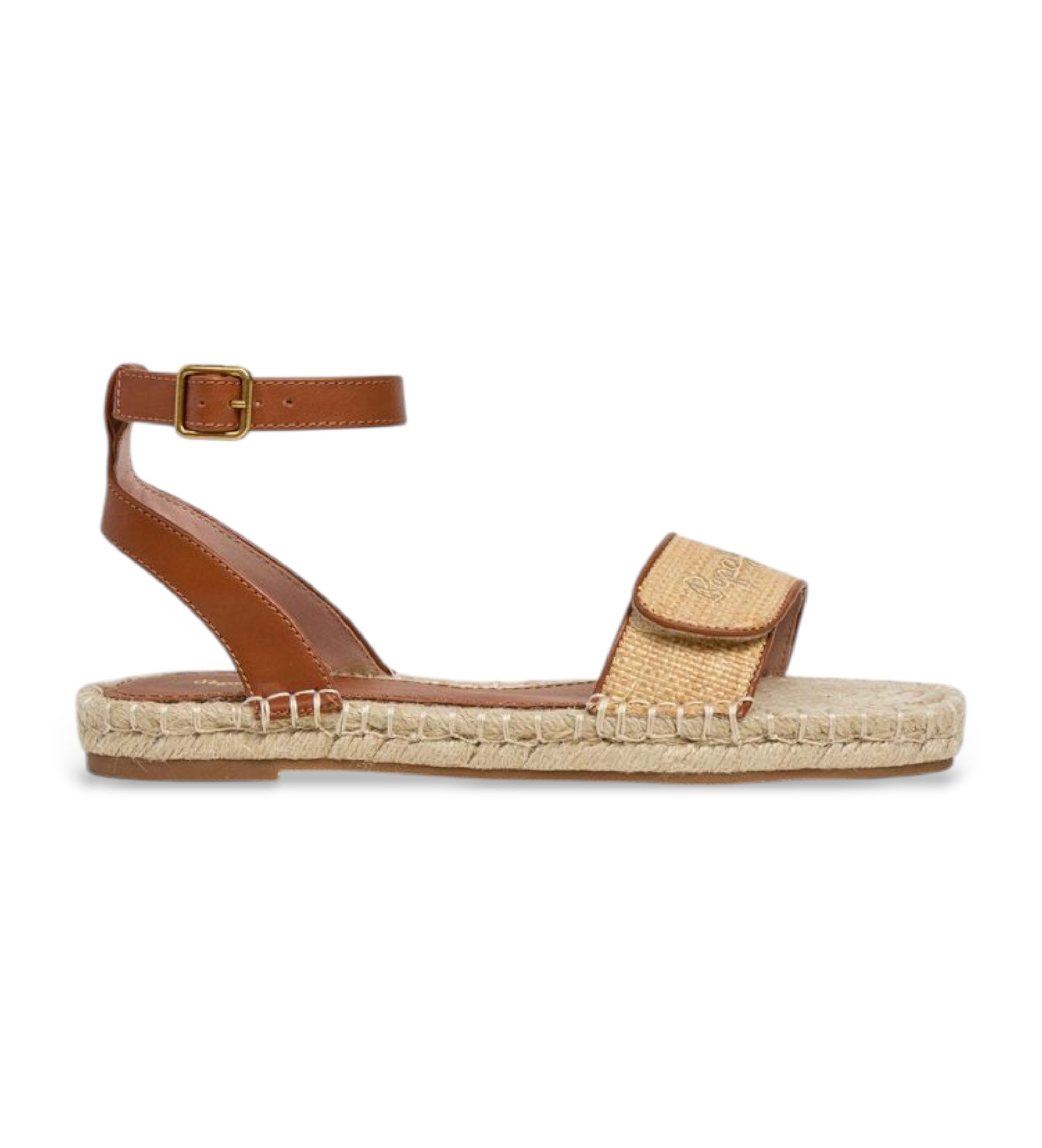 Pepe Jeans für Damen. PLS900011 Braune Auri Sonnensandalen (38), Wohnung, Schnalle, Lässig