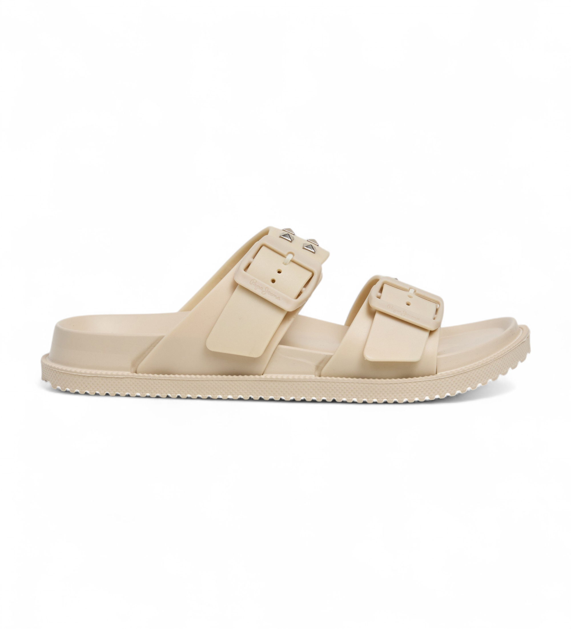 Pepe Jeans für Damen. PLS700005 Off-white Ocean Nieten Sandalen (36), Weiß, Wohnung, Keine, Lässig, Strandbekleidung