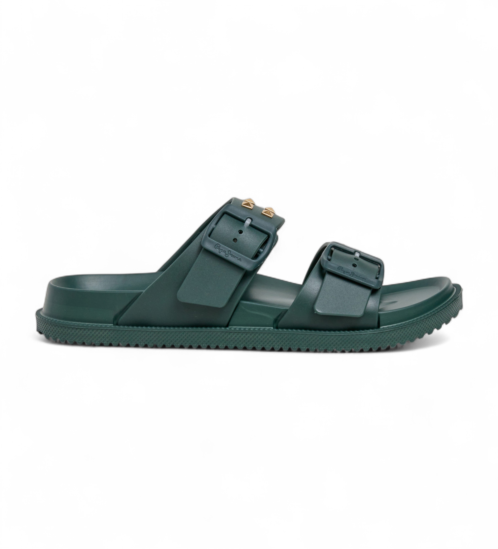 Pepe Jeans für Damen. PLS700005 Ocean Nieten Sandalen grün (36), Wohnung, Keine, Lässig, Strandbekleidung