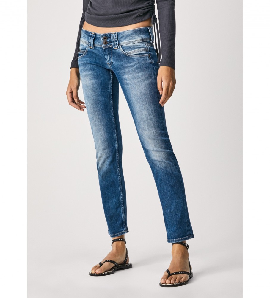 Pepe Jeans für Damen. PL204175D24 Jeans Venus blau (28/34), Lässig, Baumwolle