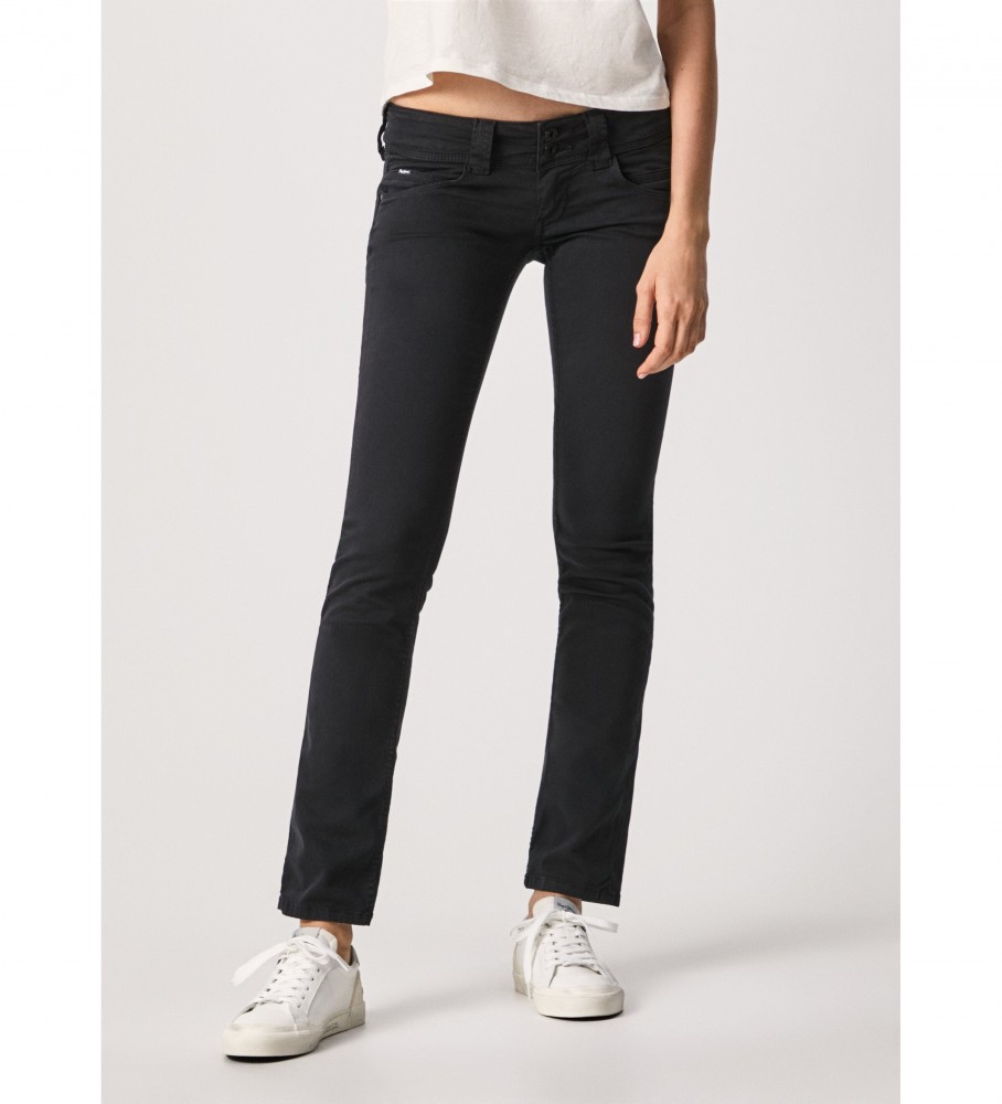 Pepe Jeans für Damen. PL211523T41 Jeans Venus schwarz (32/30), Lässig, Baumwolle