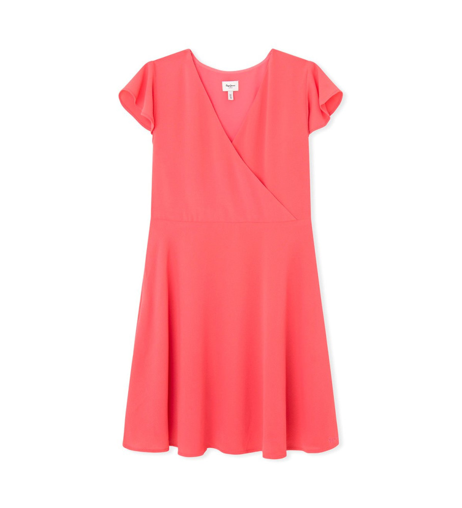 Pepe Jeans für Mädchen. PG951669 Rachna Kleid rosa (16Años= 176cm), Lässig, Polyester, Kurzarm, Kinderbekleidung