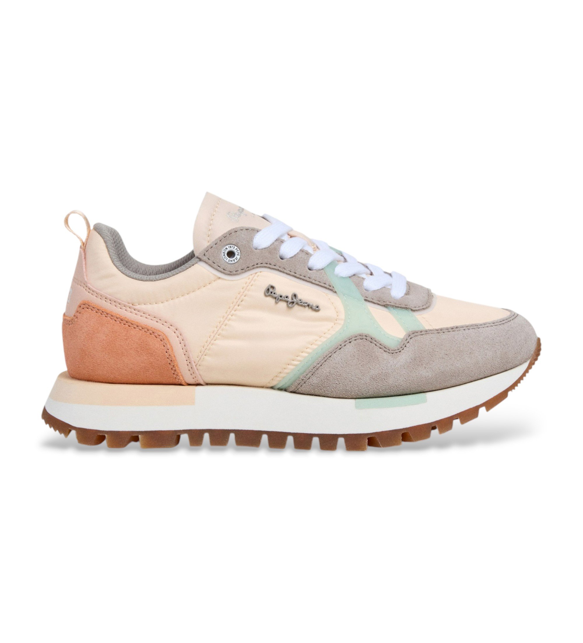 Pepe Jeans für Damen. PLS400026 Ari Fresh mehrfarbige Schuhe (40), Wohnung, Schnürsenkel, Lässig