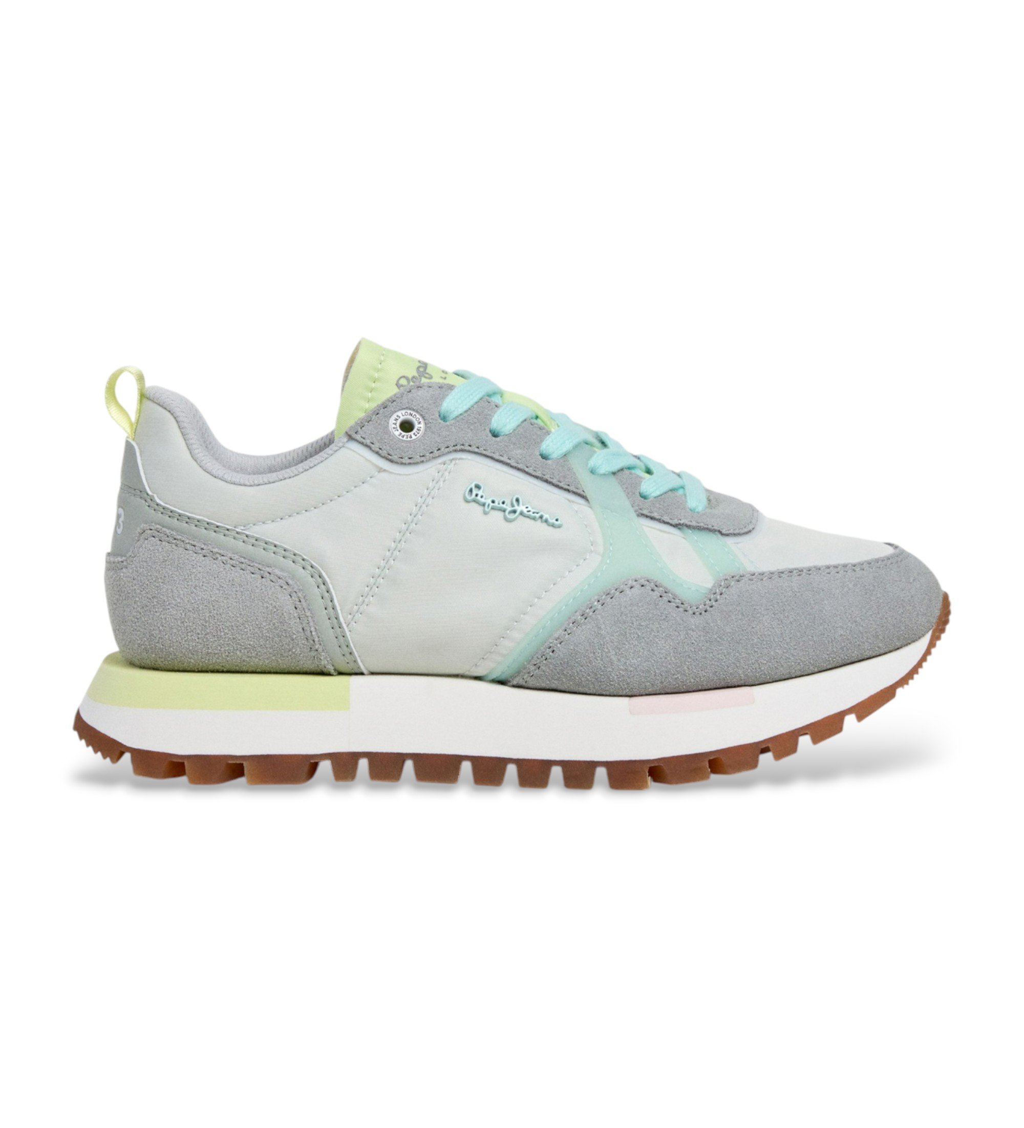 Pepe Jeans für Damen. PLS400026 Ari Fresh mehrfarbige Schuhe (40), Wohnung, Schnürsenkel, Lässig