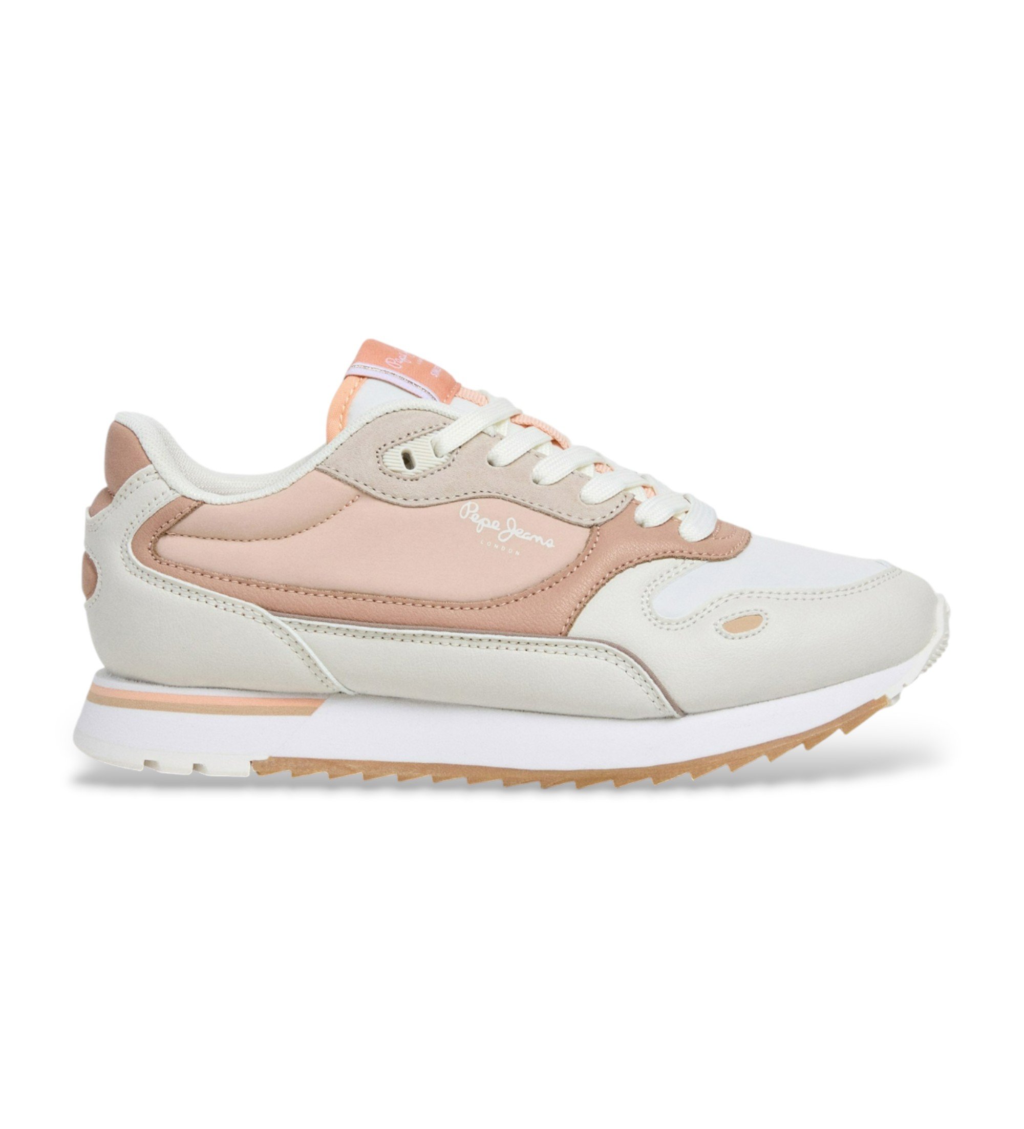 Pepe Jeans für Damen. PLS400031 Ausbilder Bexley City pink (36), Wohnung, Schnürsenkel, Lässig, Rosa