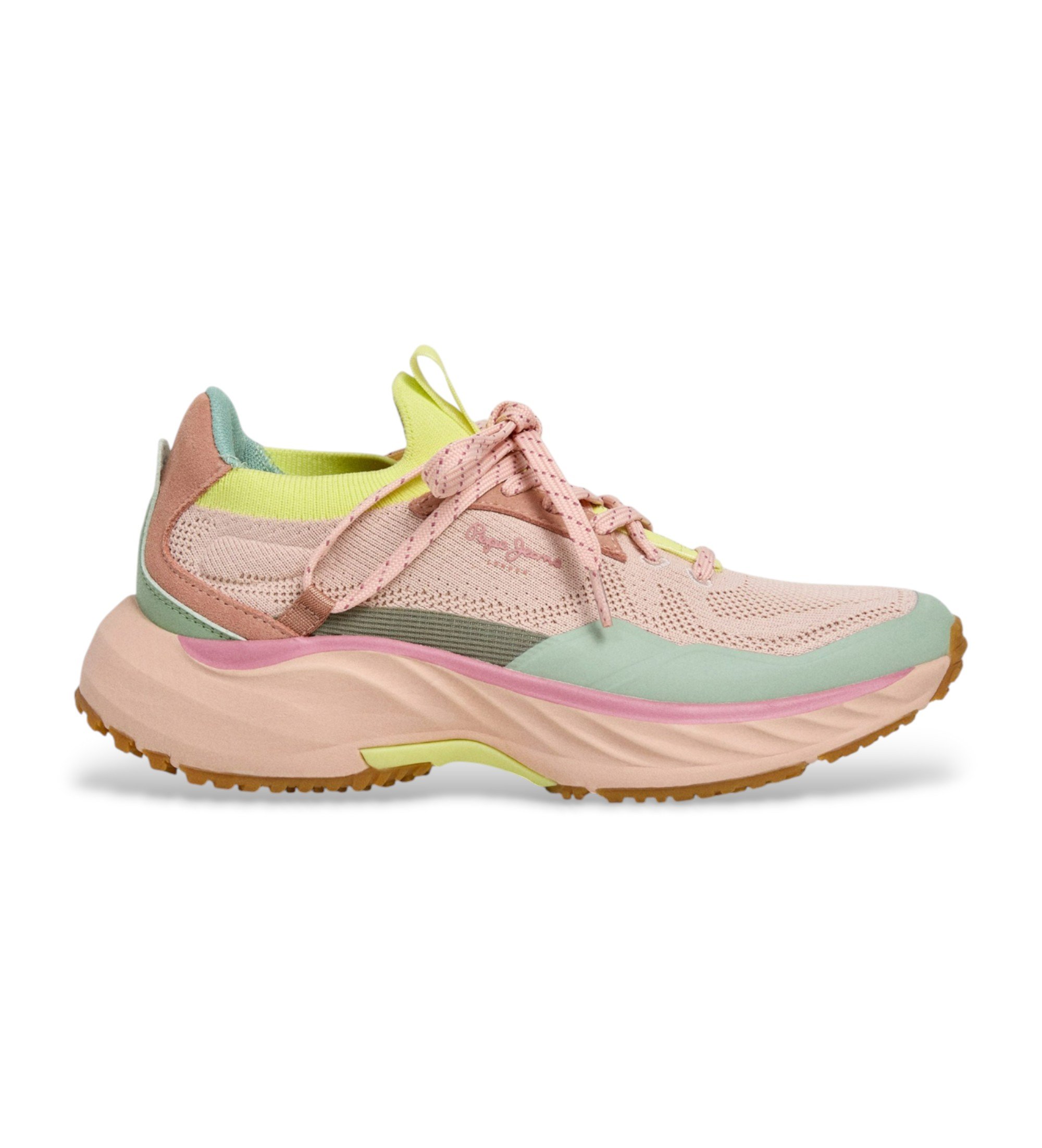 Pepe Jeans für Damen. PLS600053 Cromer Club mehrfarbige Schuhe (39), Wohnung, Schnürsenkel, Lässig