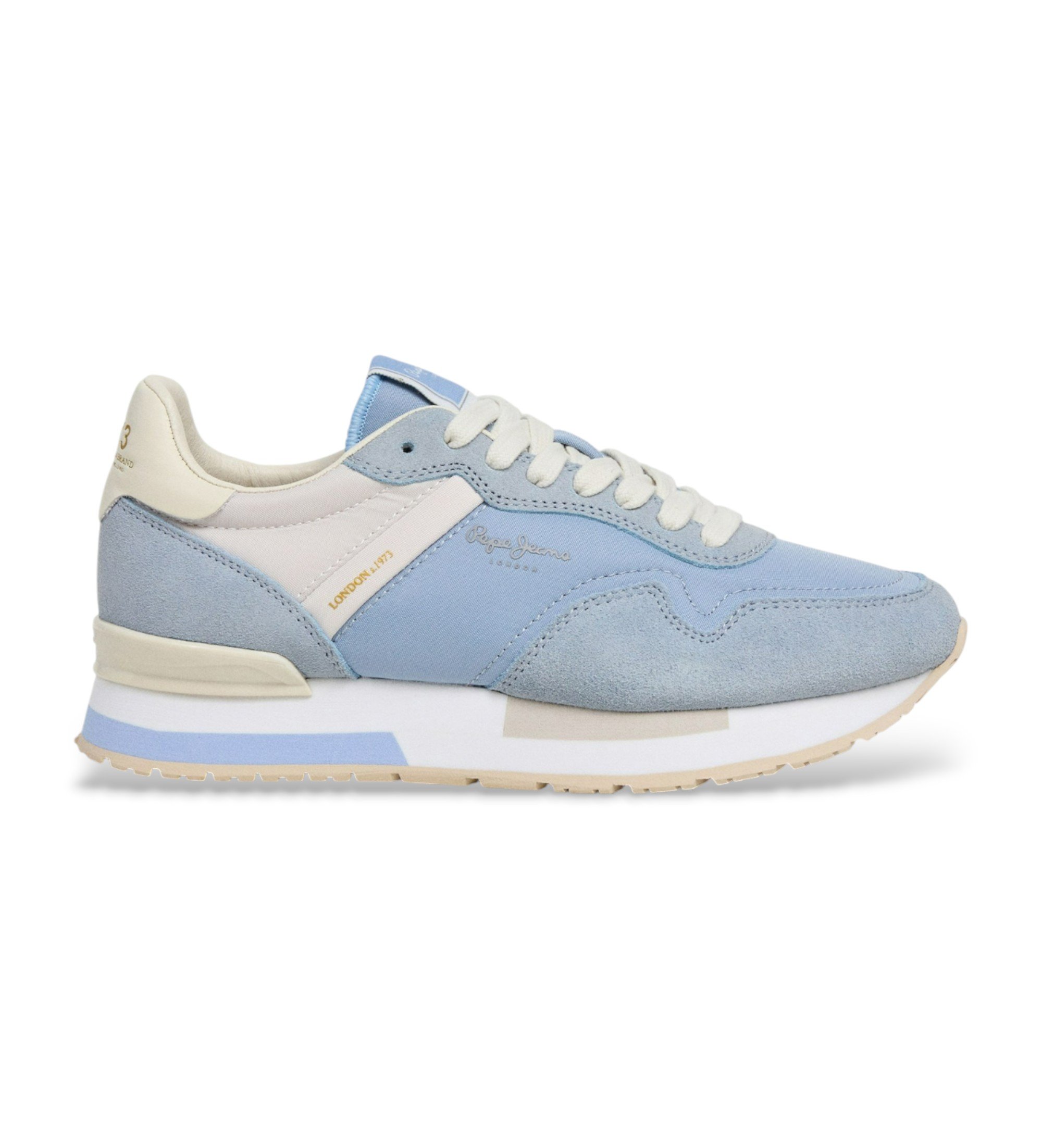 Pepe Jeans für Damen. PLS400033 Schuhe Hailon Basic blau (39), Wohnung, Schnürsenkel, Lässig
