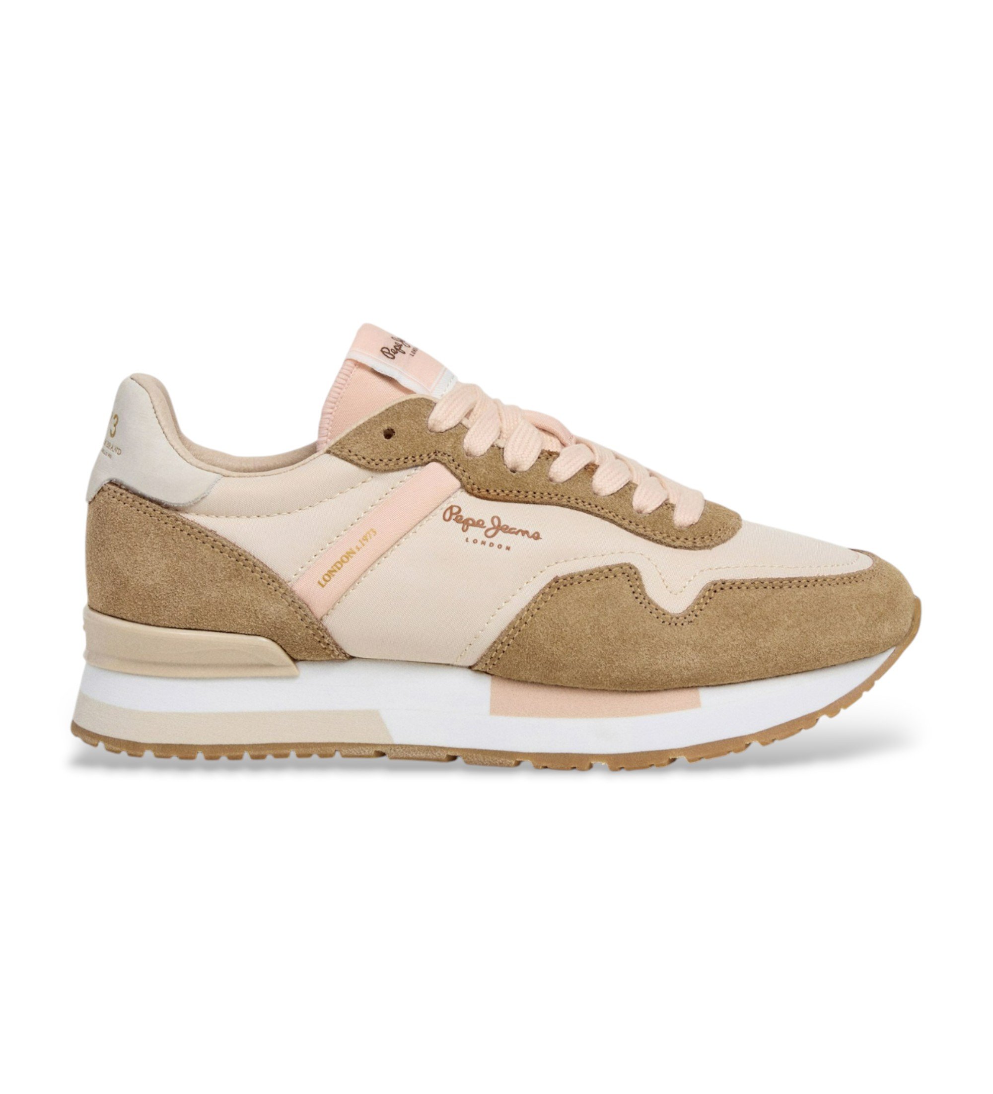 Pepe Jeans für Damen. PLS400033 Schuhe Hailon Basic braun (37), Wohnung, Schnürsenkel, Lässig