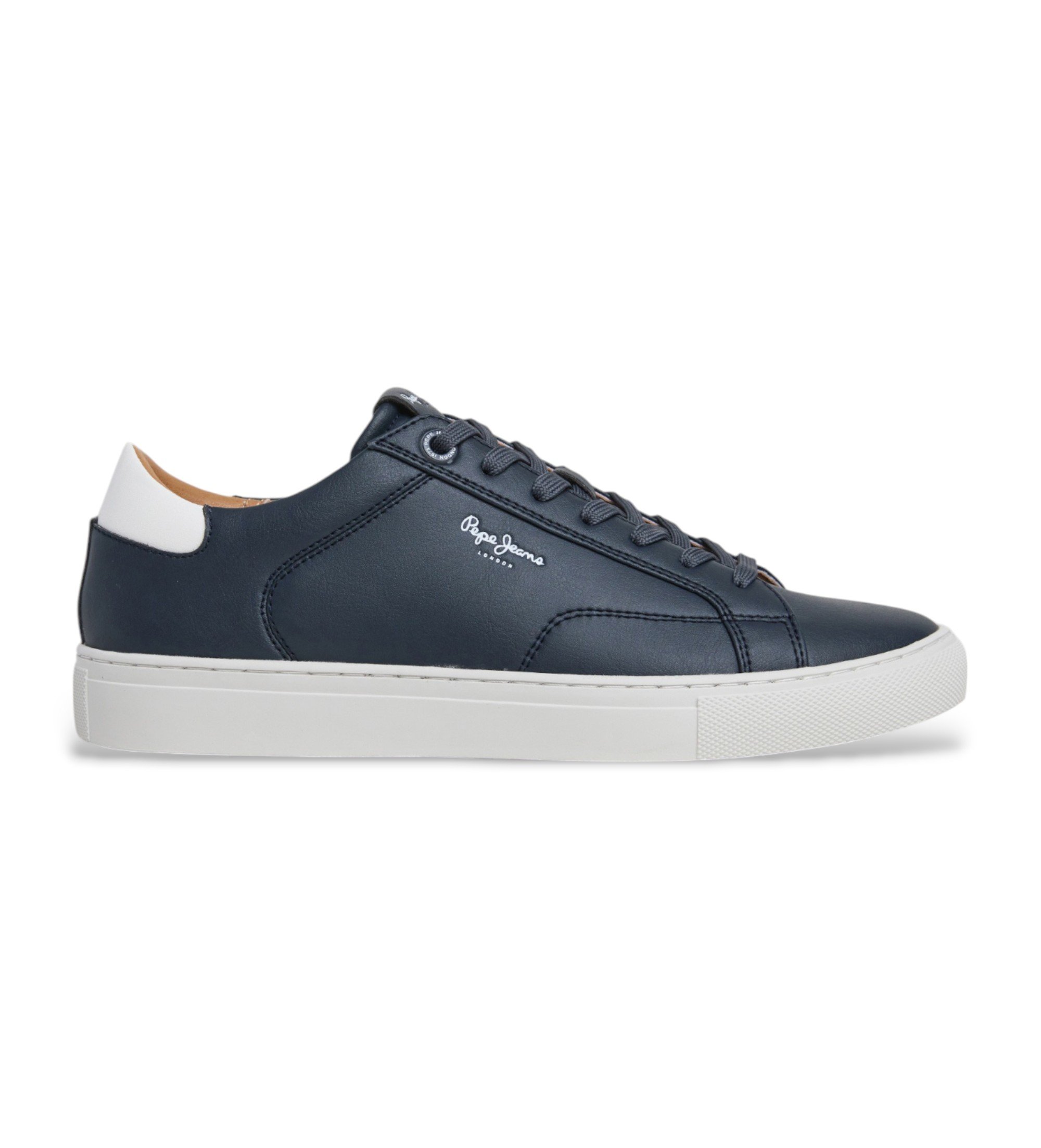 Pepe Jeans für Herren. PMS00048 Turnschuhe Joe basic navy (45), Wohnung, Schnürsenkel, Lässig, Marine