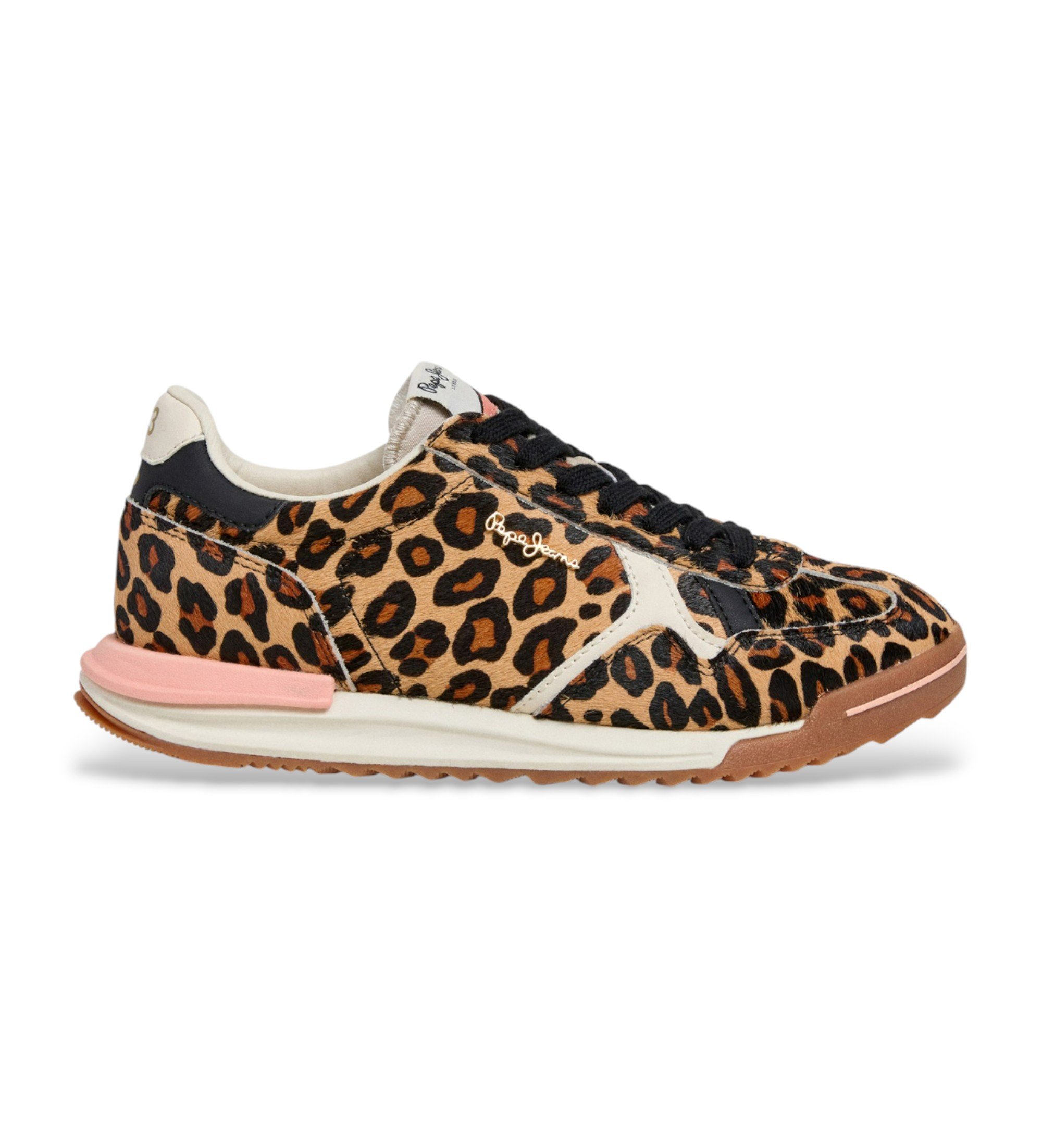 Pepe Jeans für Damen. PLS600059 Marvin Leo Turnschuhe mit Tiermotiven (40), Wohnung, Schnürsenkel, Lässig, Tierdruck