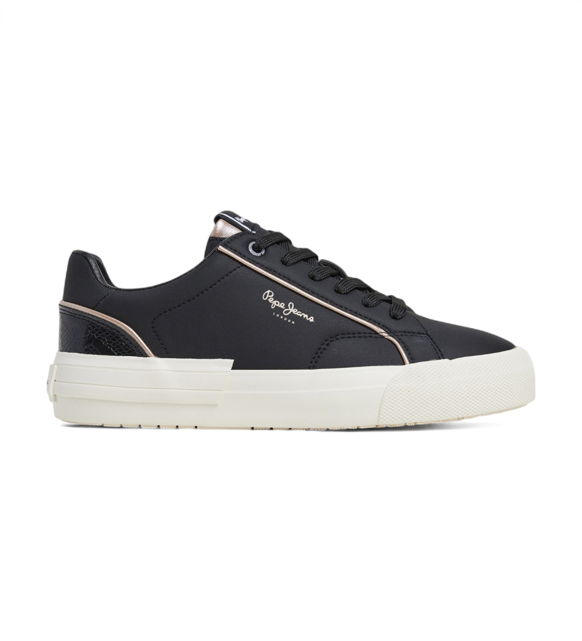 Pepe Jeans für Damen. PLS31580 Turnschuhe Allen Twin schwarz (36), Wohnung, Schnürsenkel, Lässig