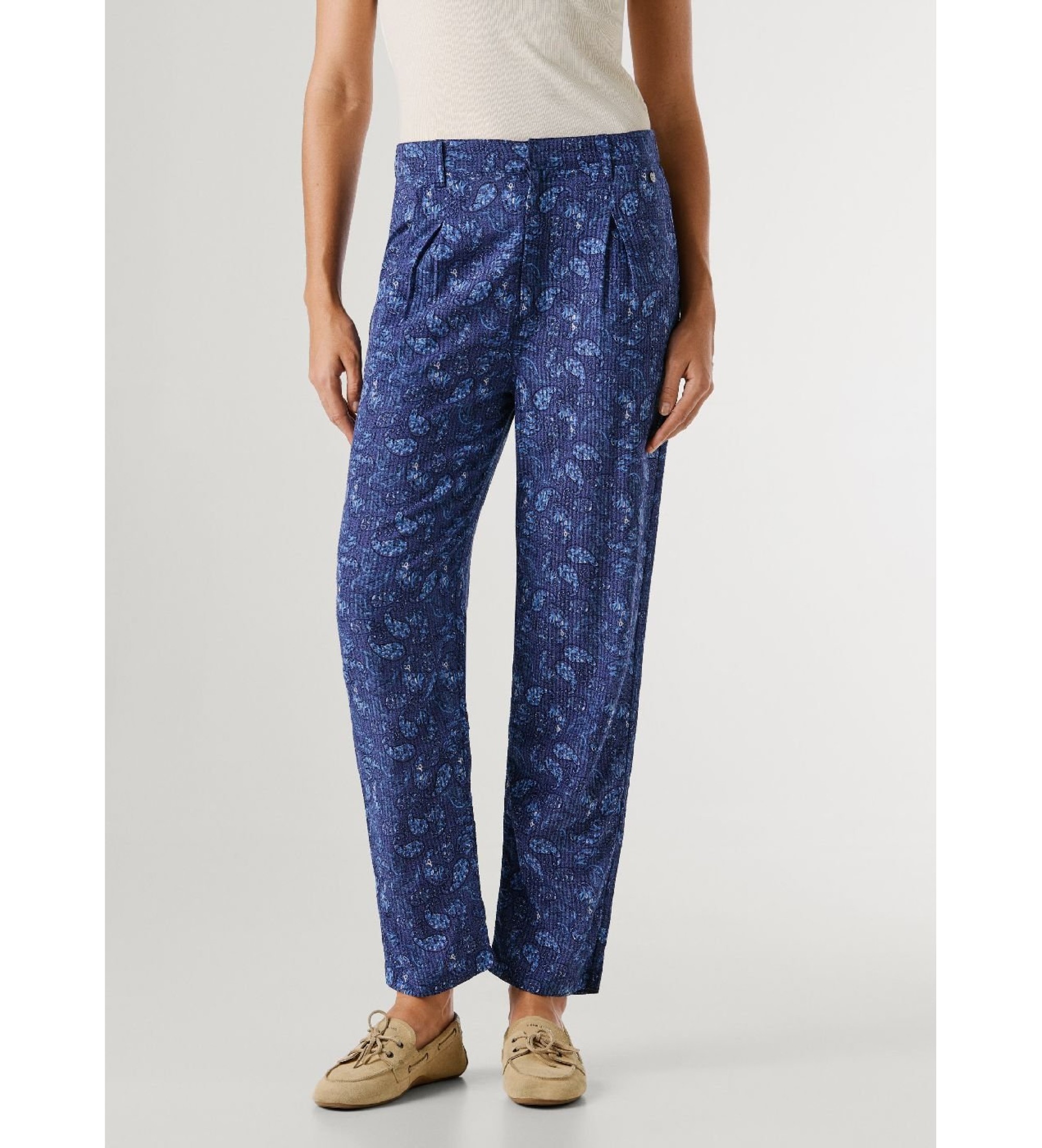 Pepe Jeans für Damen. PL2100060 Amanda Hose blau (S), Lässig, Baumwolle