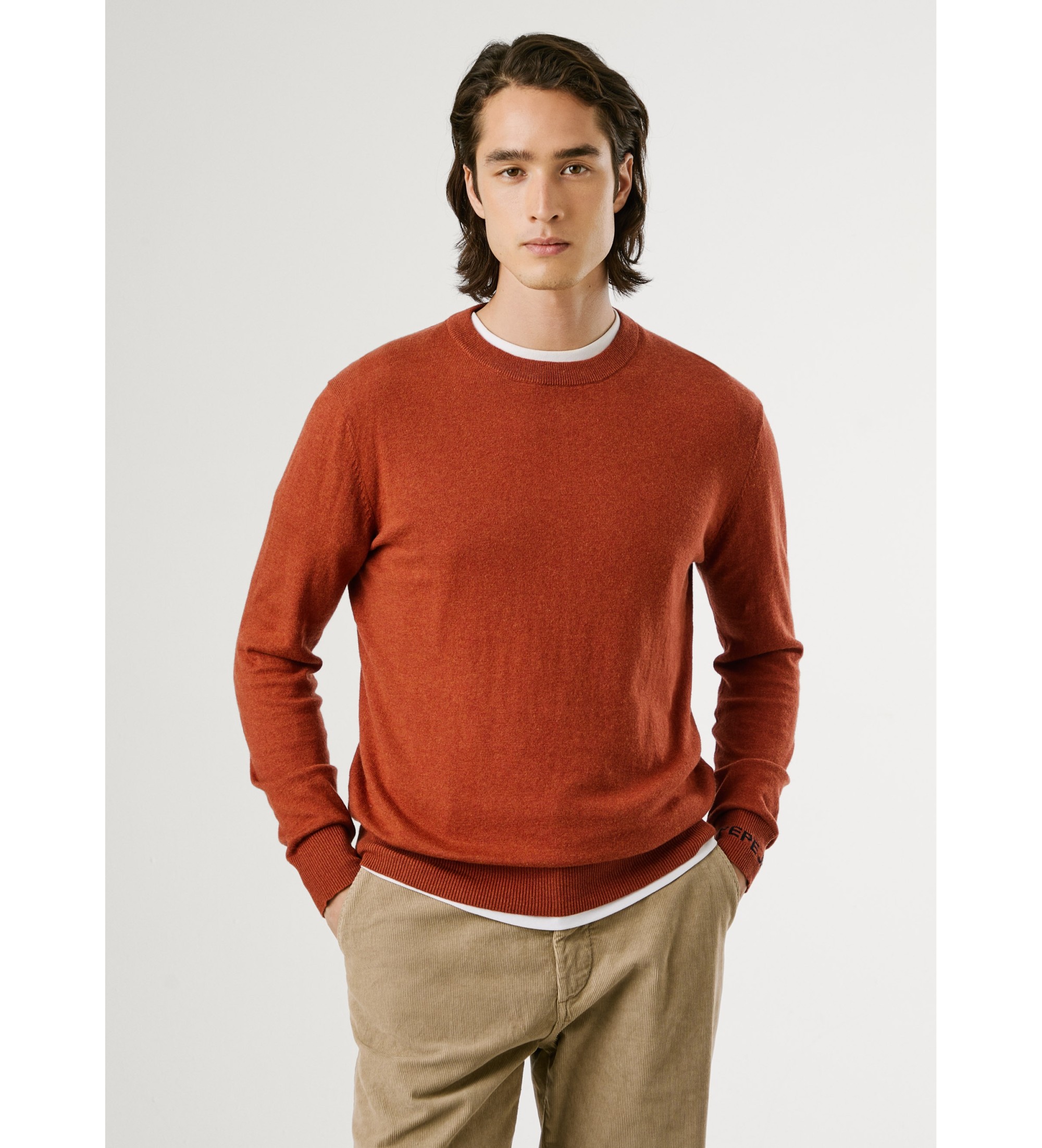 Pepe Jeans für Herren. PM7000013 Roter Andre-Pullover (M), Lässig, Baumwolle