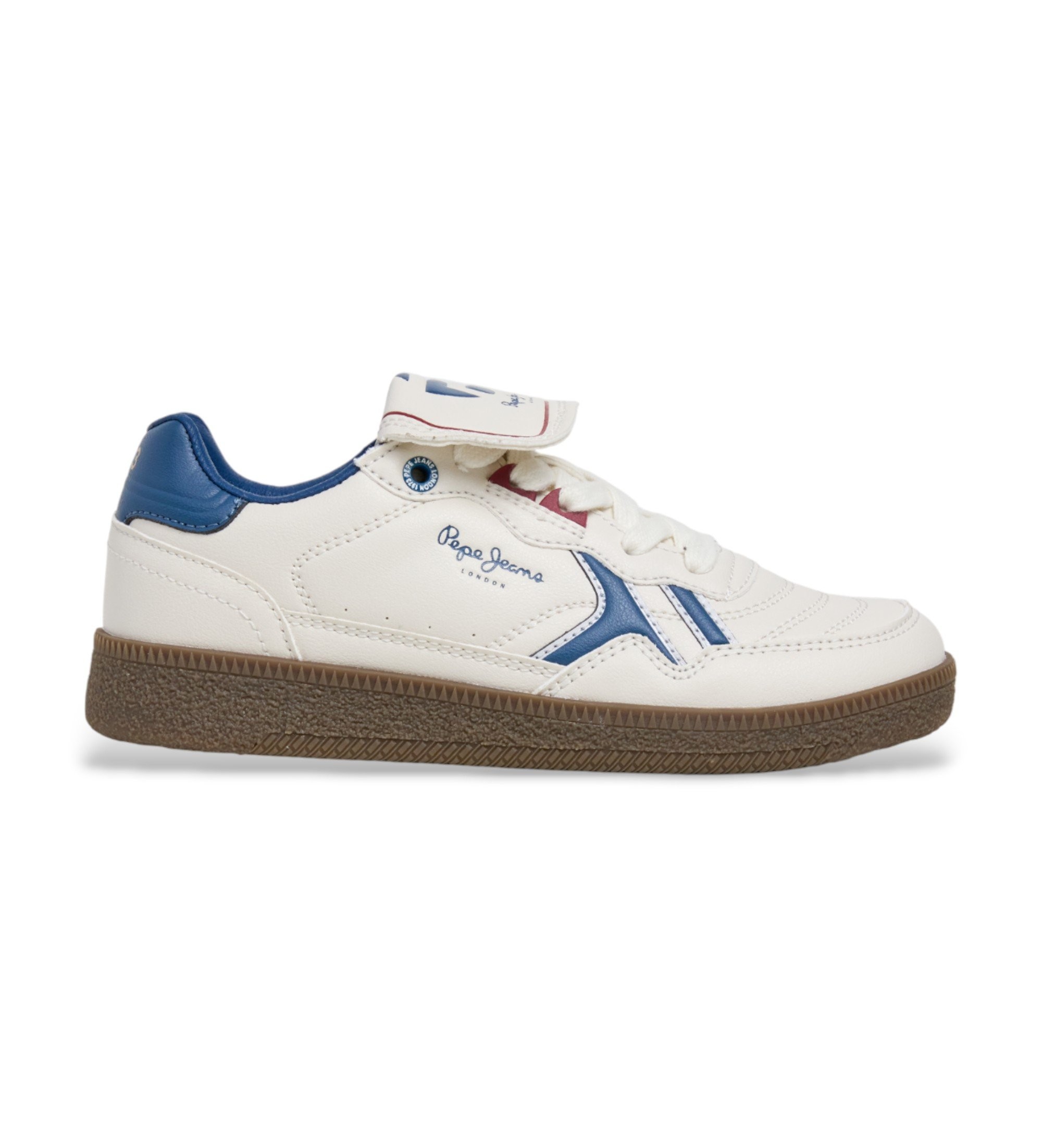 Pepe Jeans für Frauen/Mädchen. PBS000006 Ball Equip Sneakers weiß (34), Wohnung, Schnürsenkel, Lässig, Kinderbekleidung