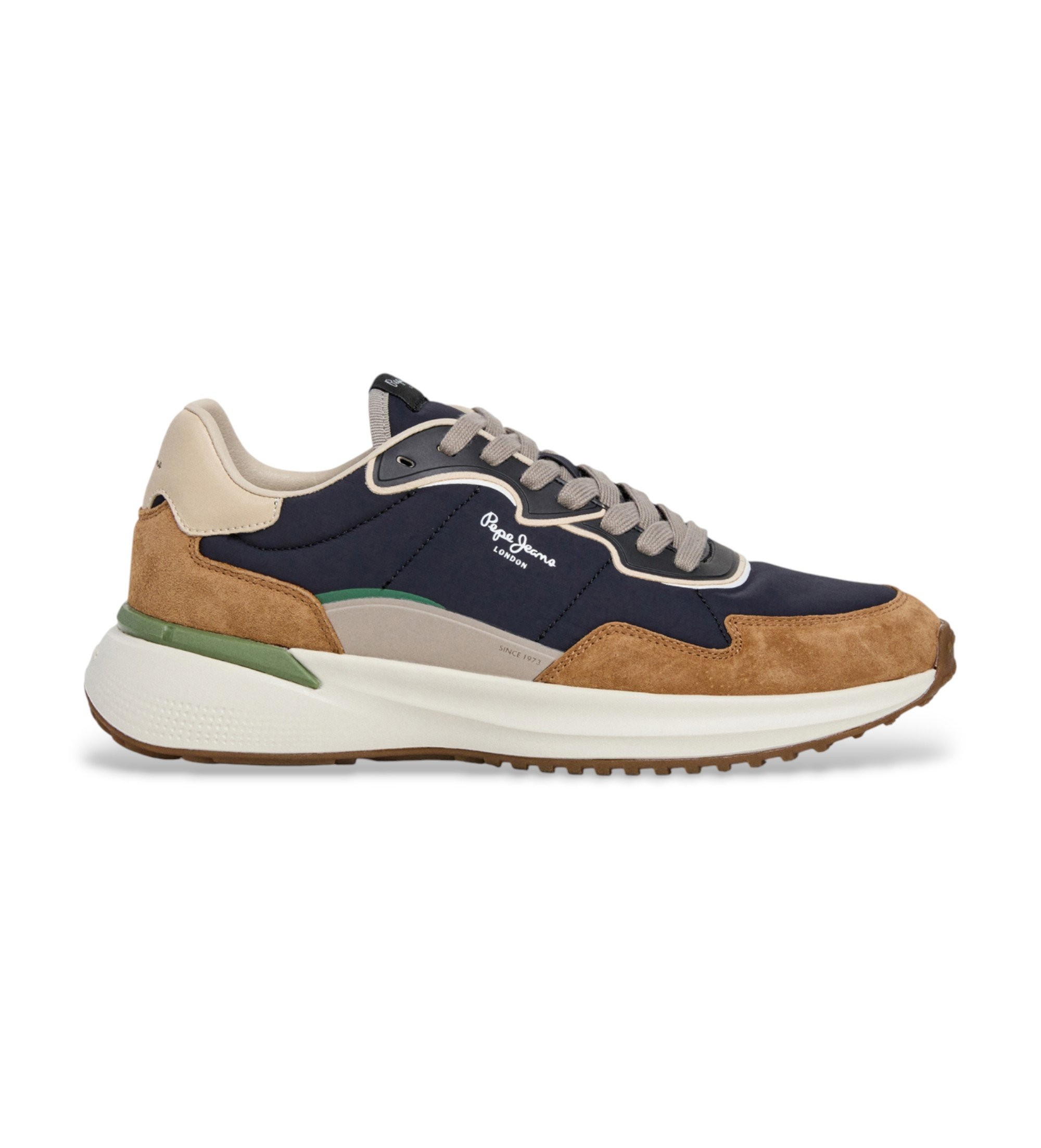 Pepe Jeans für Herren. PMS600022 Bampton Club Schuhe schwarz (41), Wohnung, Schnürsenkel, Lässig