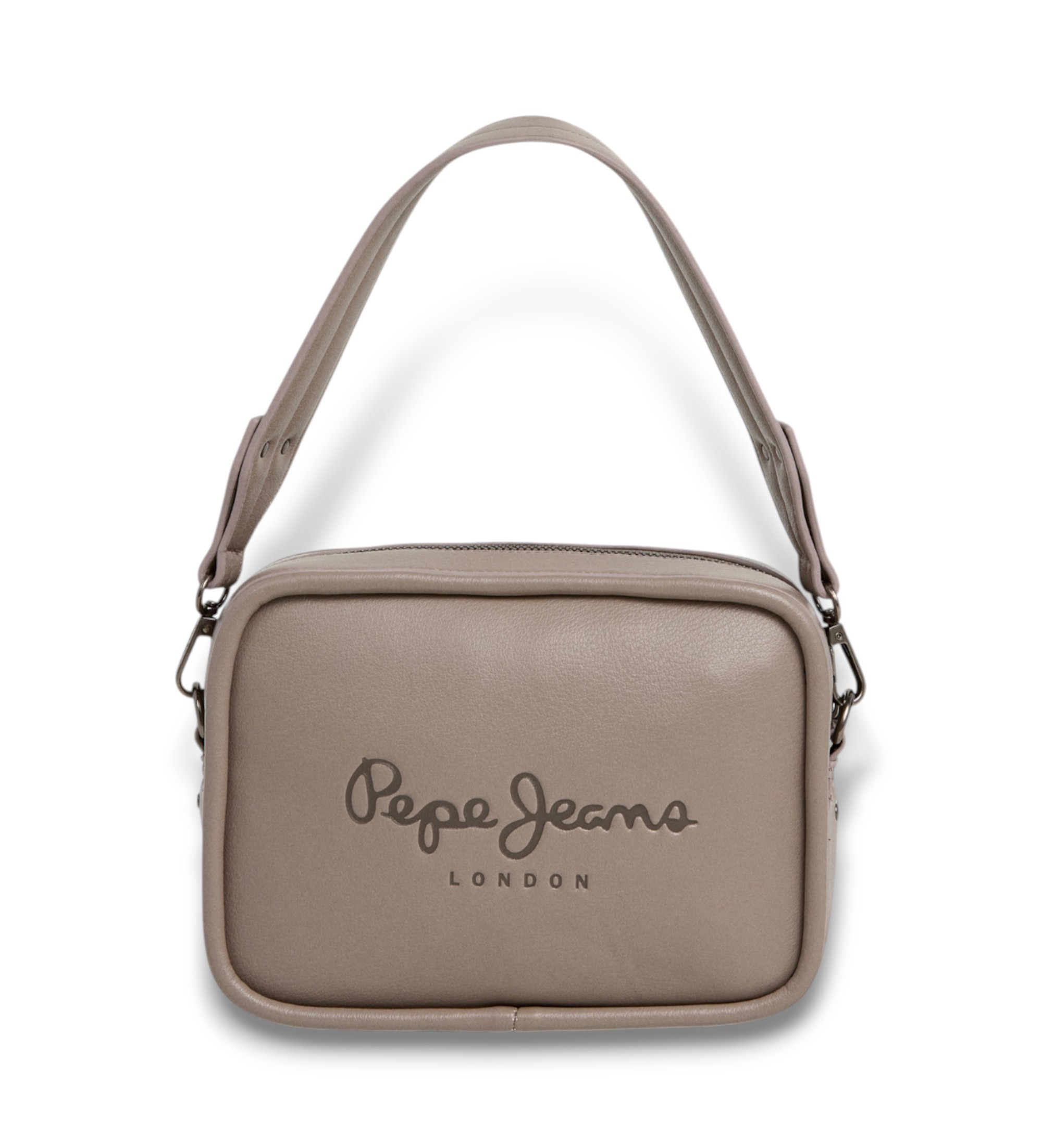 Pepe Jeansvoor vrouwen. PL0300004 Bassy Code schoudertas grijs (OSFA), Casual, Polyurethaan