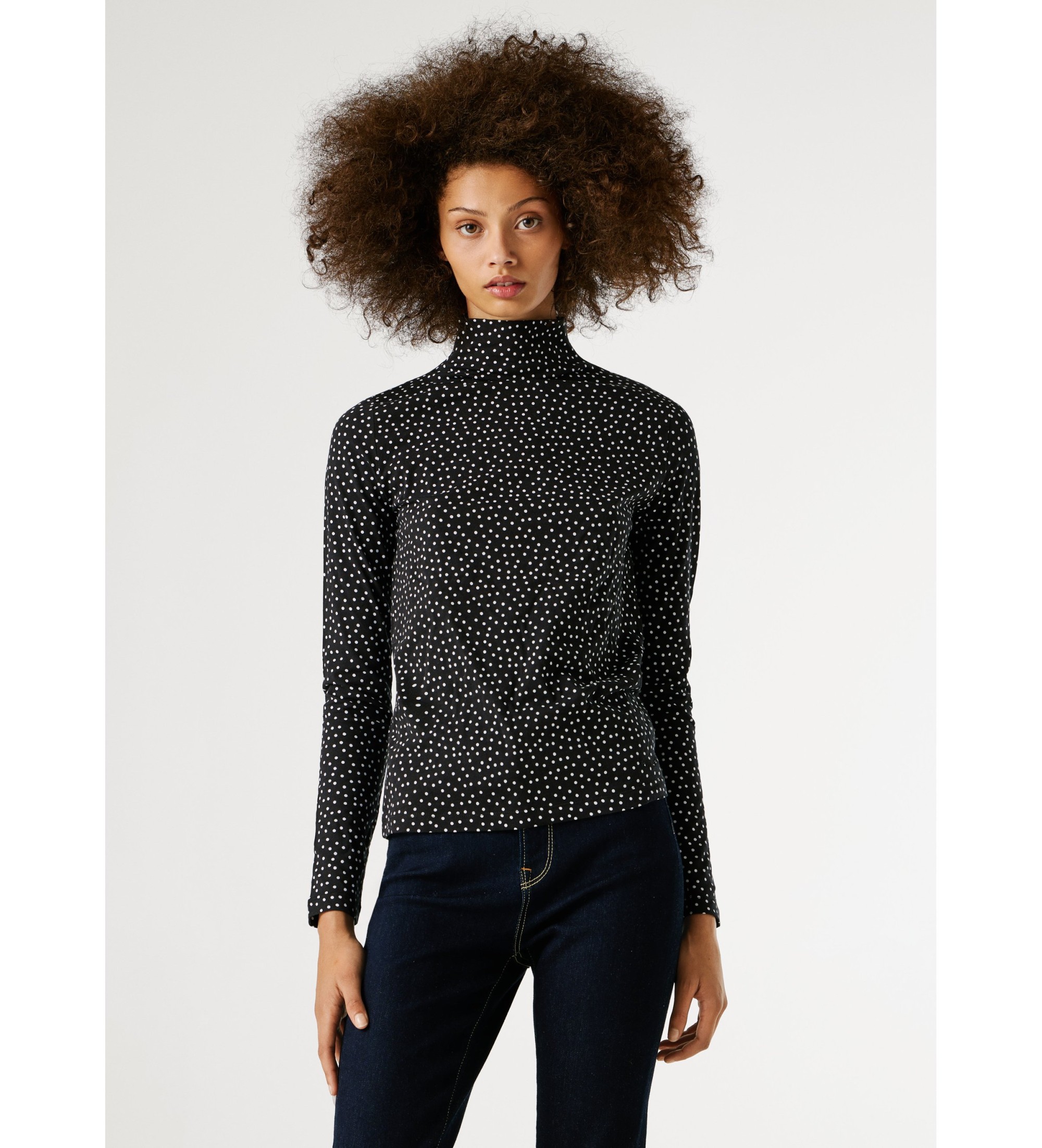 Pepe Jeans für Damen. PL5000094 T-Shirt Bibi schwarz (M), Lässig, Baumwolle, Langarm
