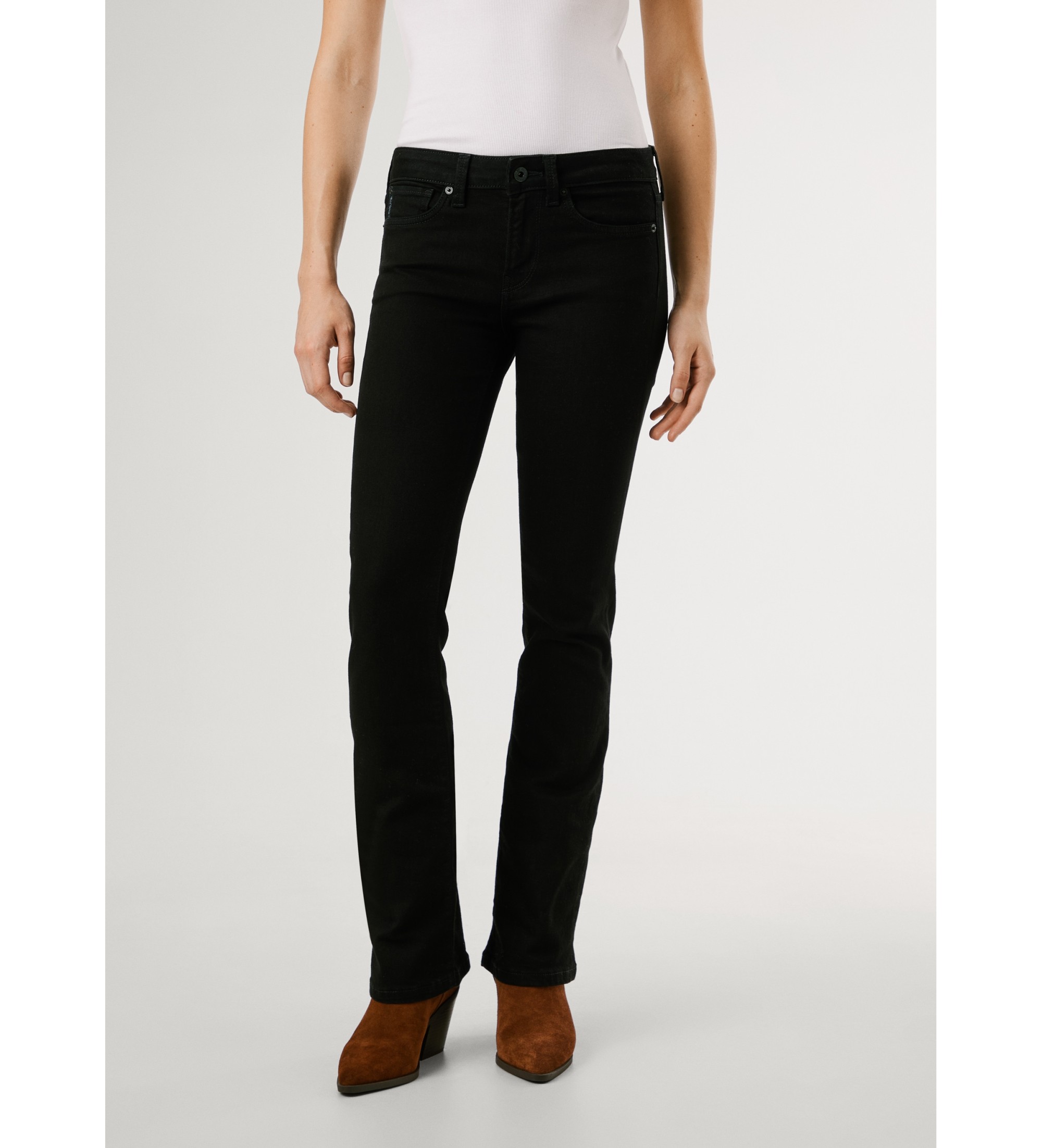 Pepe Jeans für Damen. PL20473259CA Bootcut-Jeans Piccadilly schwarz (29/30), Lässig, Baumwolle, Denim