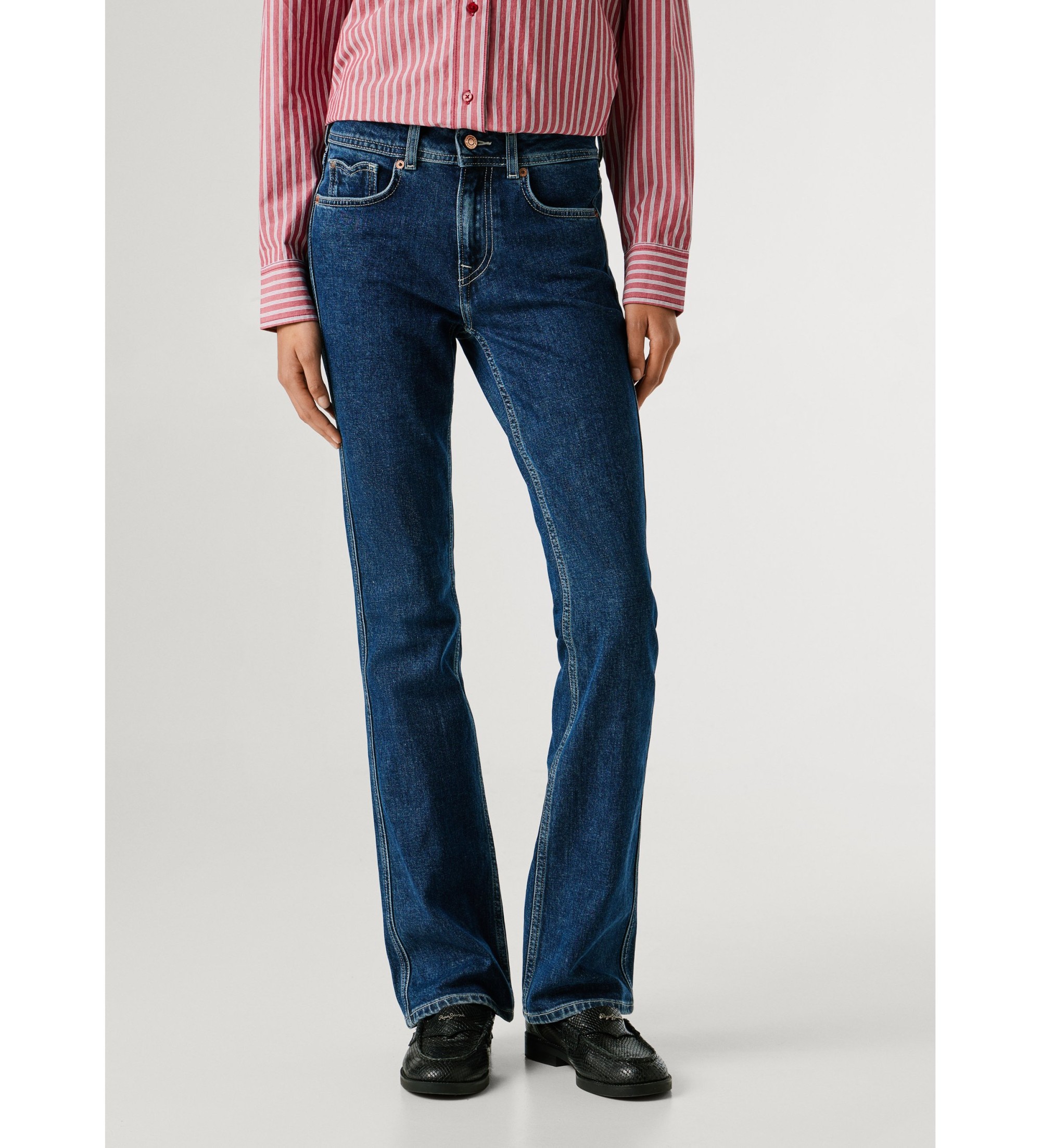 Pepe Jeans für Damen. PL20509245SA Jeans Bootcut Piper blau (30/32), Lässig, Baumwolle, Denim