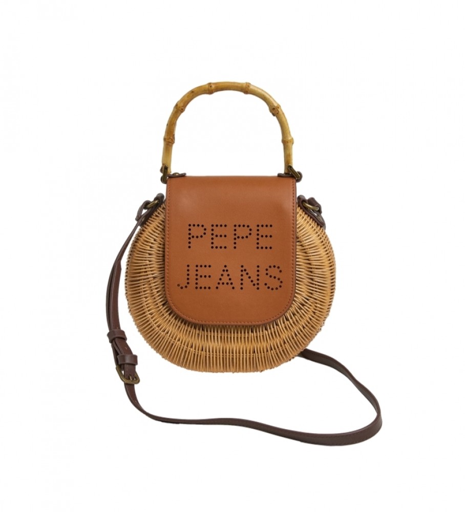 Pepe Jeansvoor vrouwen. PL031423 Bruine Brielle tas (OSFA), Casual, Papier