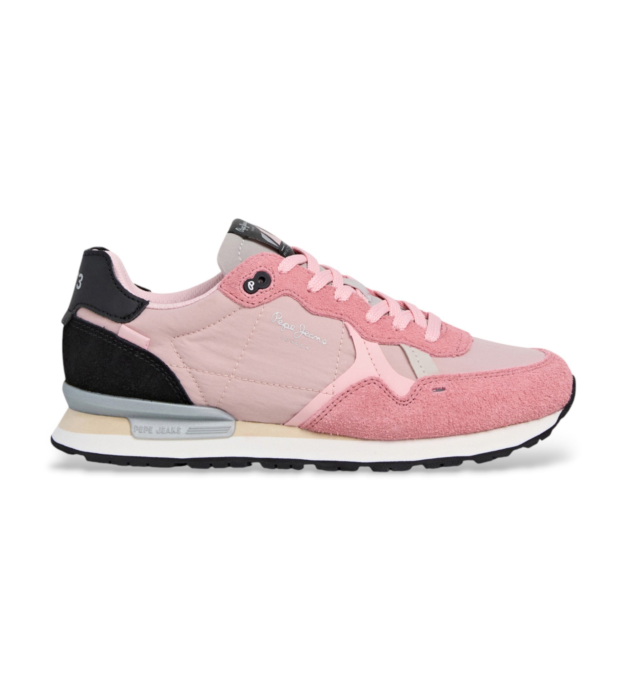 Pepe Jeans für Damen. PLS400006 Brit Air Schuhe rosa (39), Wohnung, Schnürsenkel, Lässig