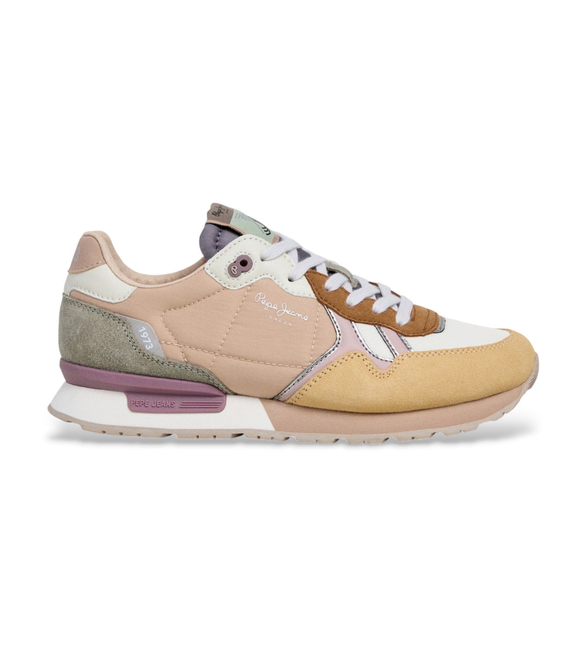 Pepe Jeans für Damen. PLS400021 Brit Back beige Hausschuhe (36), Wohnung, Schnürsenkel, Lässig