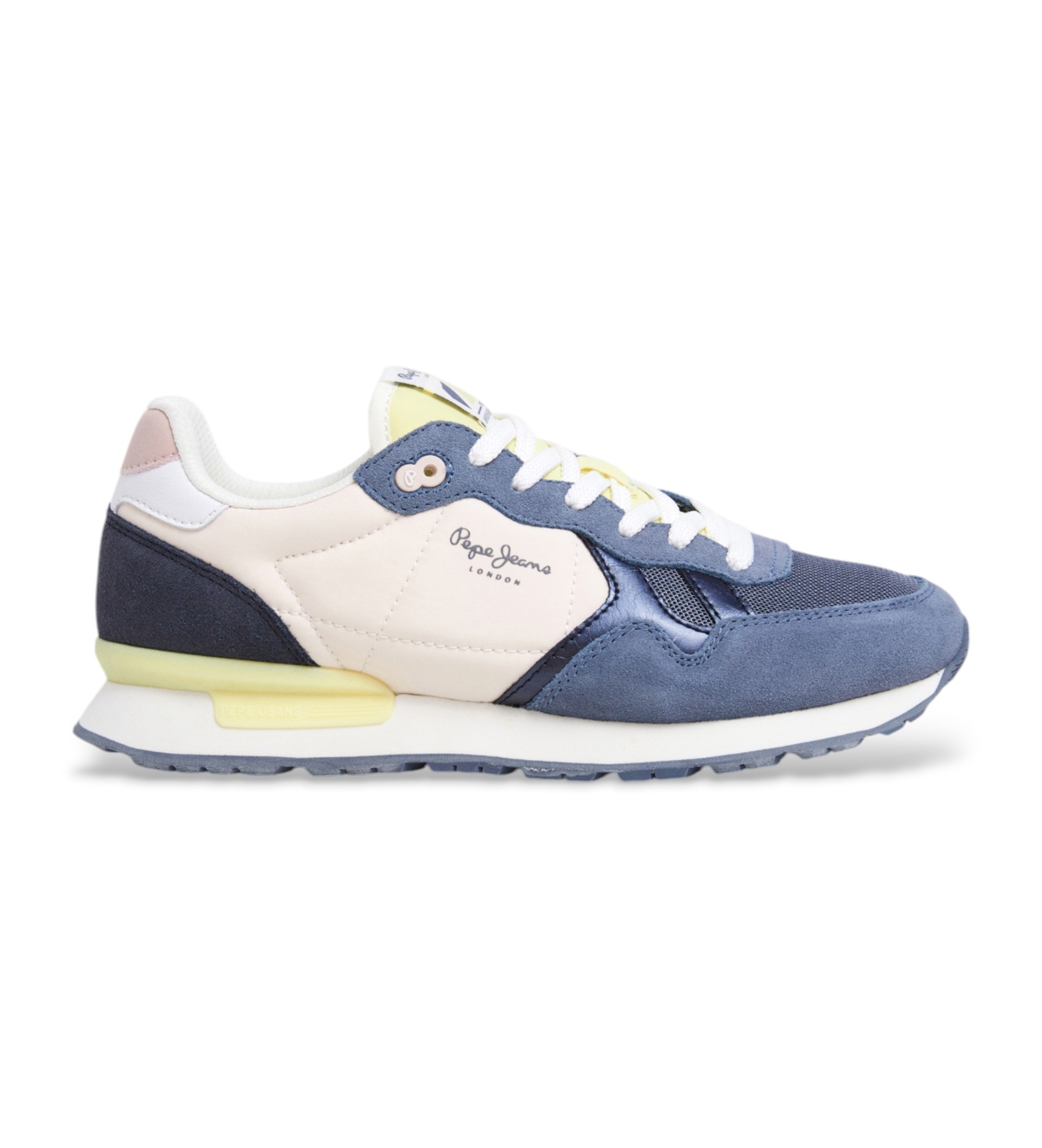 Pepe Jeans für Damen. PLS40038 Brit Camp mehrfarbige Lederschuhe (41), Wohnung, Wildleder, Schnürsenkel, Lässig