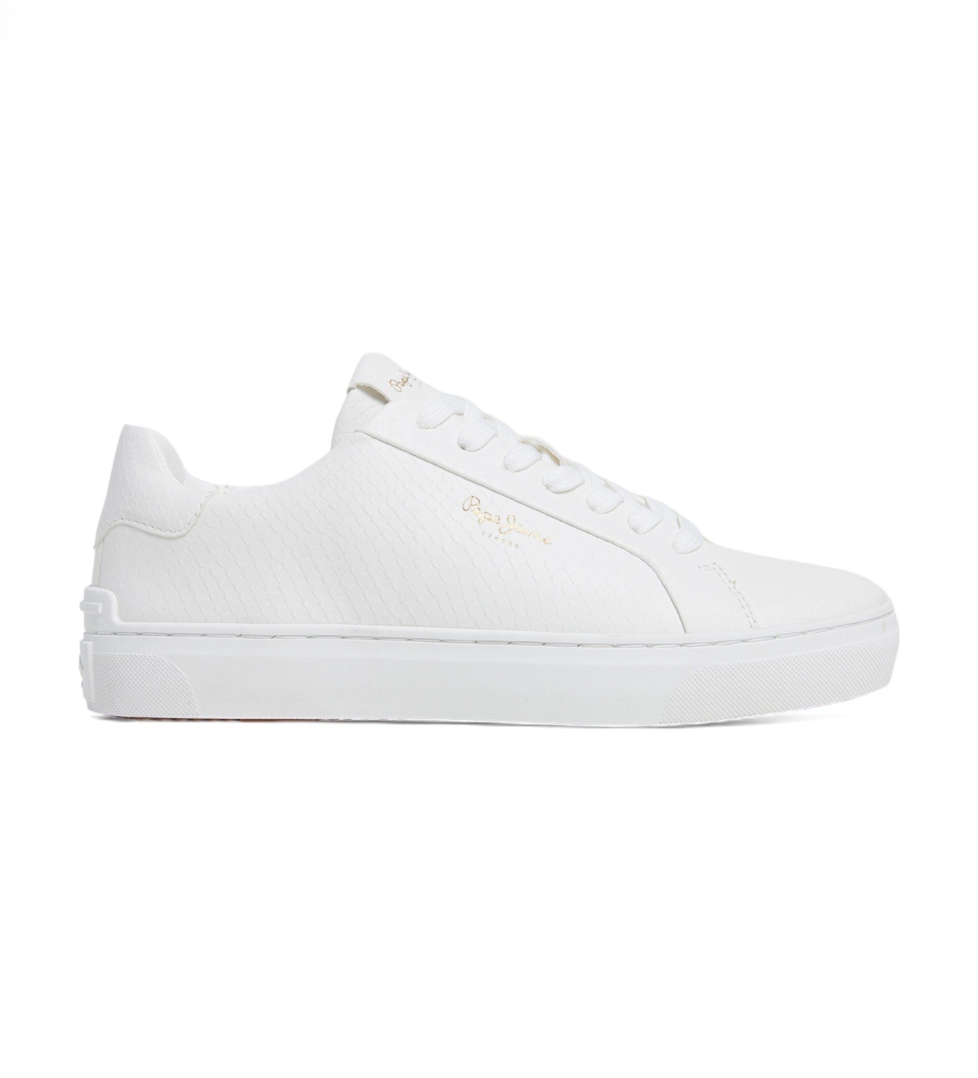 Pepe Jeans für Damen. PLS00031 Camden Rump Turnschuhe weiß (41), Wohnung, Schnürsenkel, Lässig