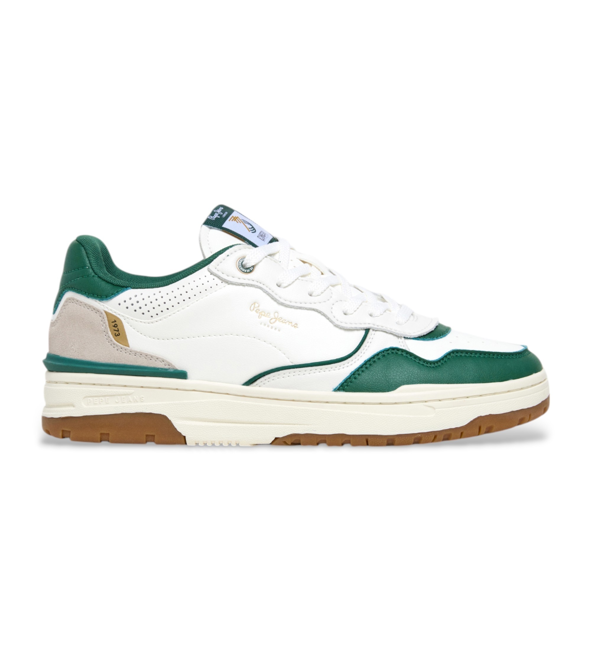 Pepe Jeans für Herren. PMS00039 Chester Ivy Turnschuhe weiß (43), Wohnung, Schnürsenkel, Lässig