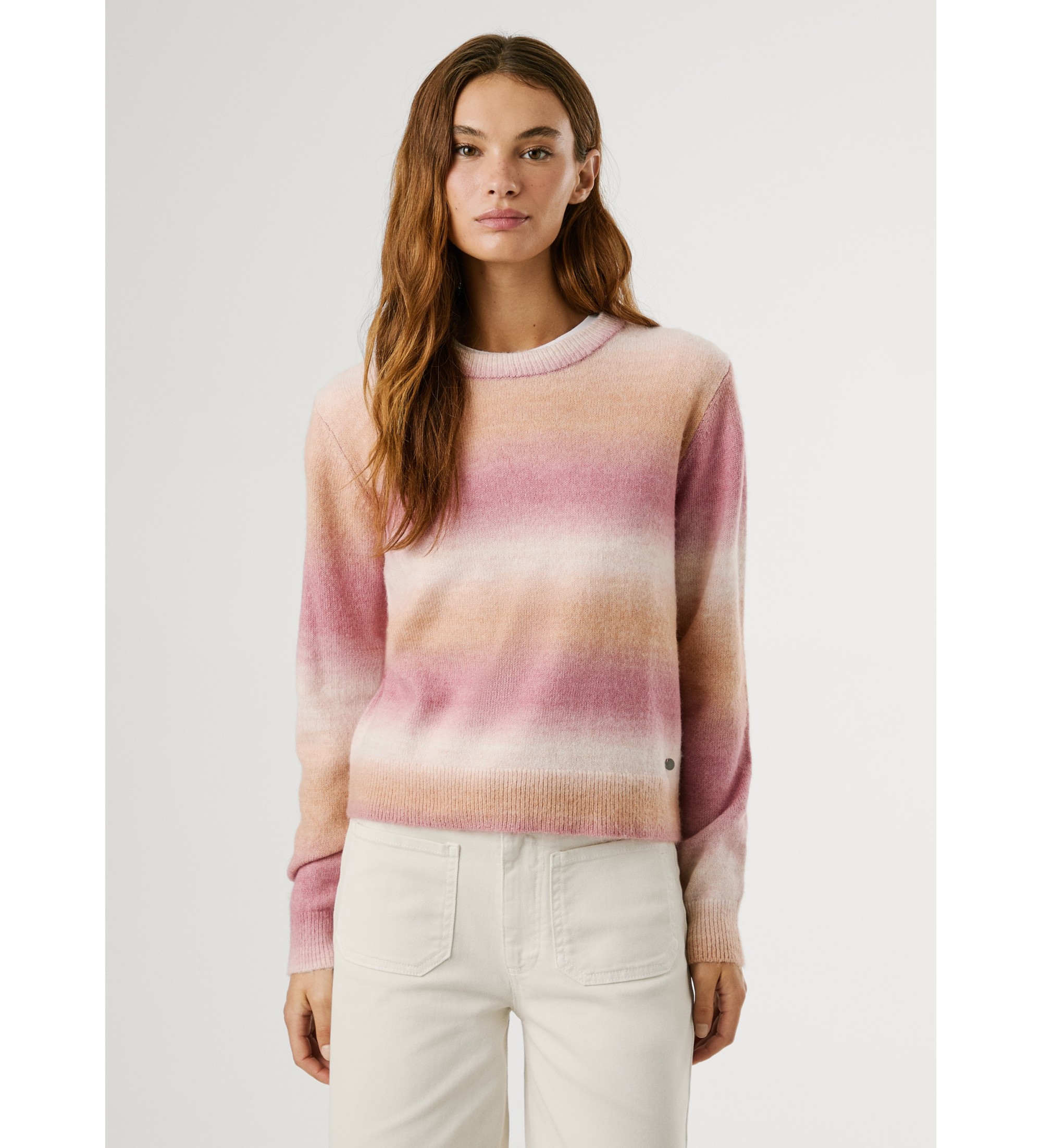 Pepe Jeans für Damen. PL7000060 Colombe Pullover rosa (M), Lässig, Polyester