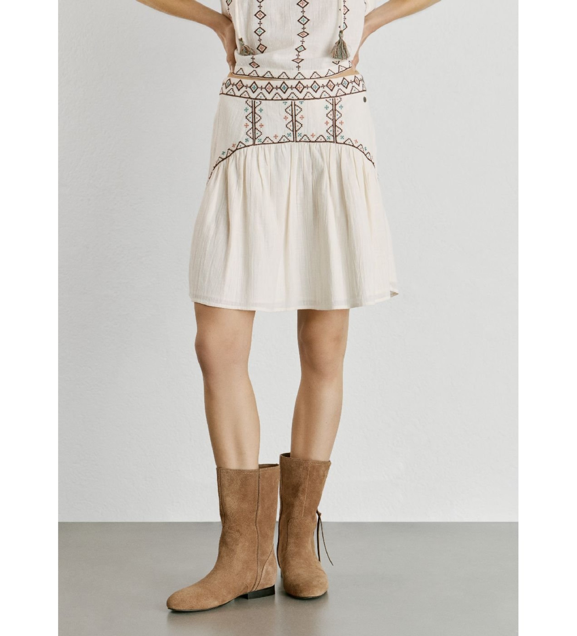 Pepe Jeans für Damen. PL9011941 Denvery-Rock weiß (S), Lässig, Baumwolle