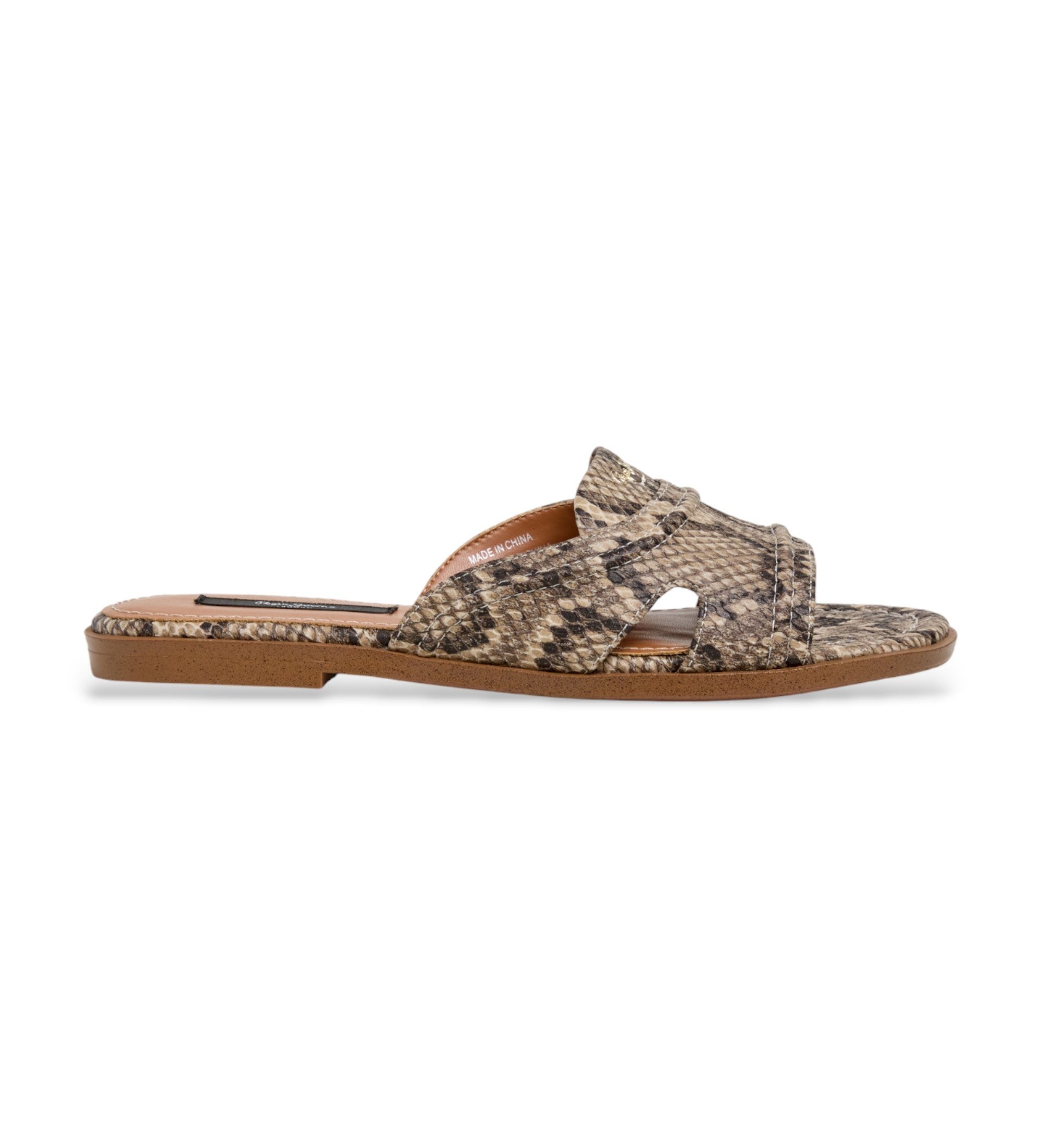 Pepe Jeans für Damen. PLS900018 Dyana Schlange beige Sandalen (39), Wohnung, 1 bis 3 cm, Keine, Lässig, Tierdruck