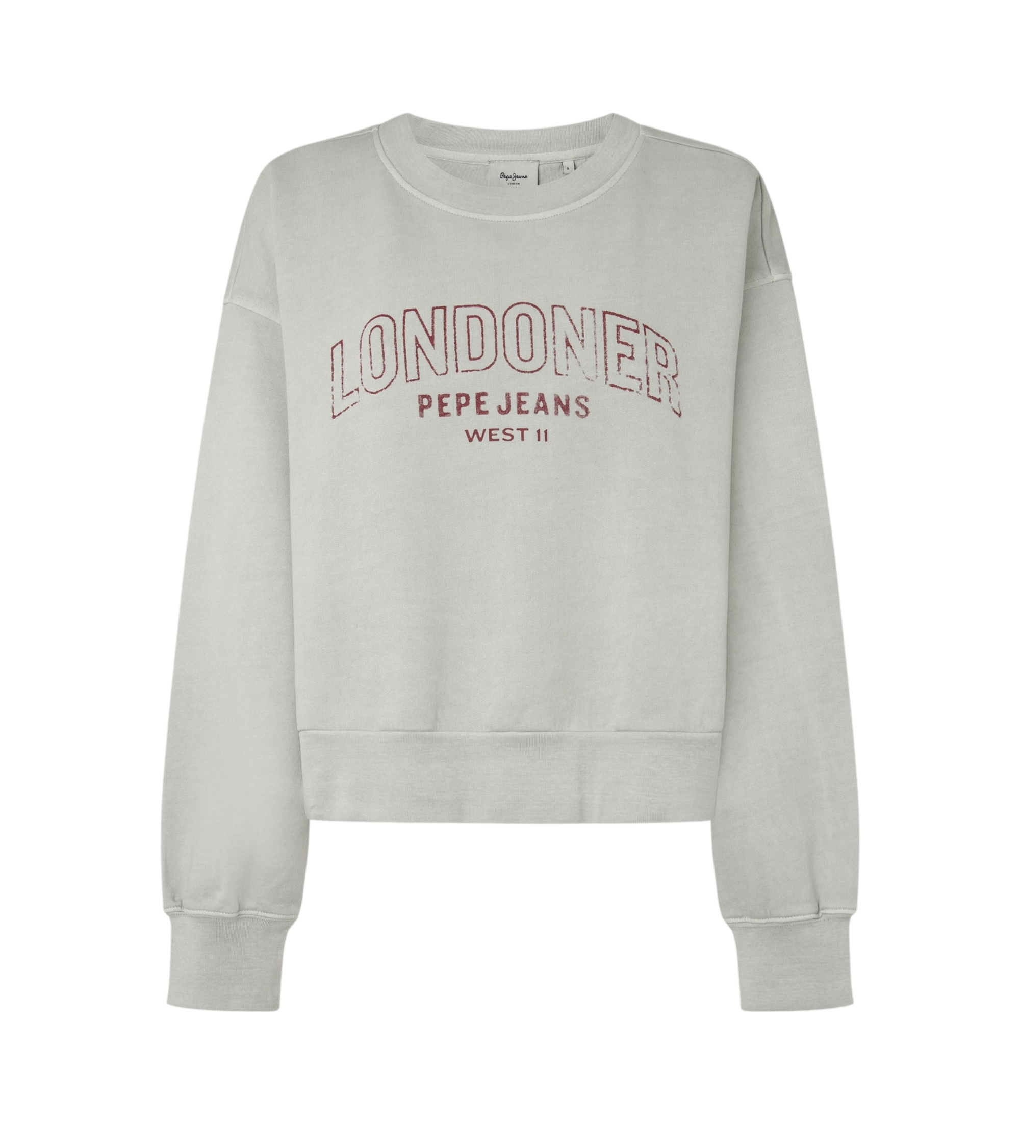Pepe Jeans für Damen. PL581464 Sweatshirt Fiorelina grau (L), Lässig, Baumwolle