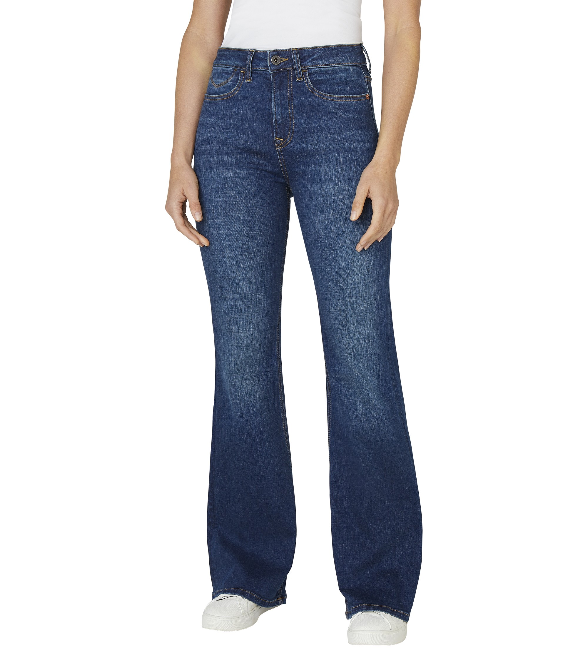 Pepe Jeans für Damen. PL2050805FB Jeans Flare Willa blau (28/30), Lässig, Baumwolle, Denim