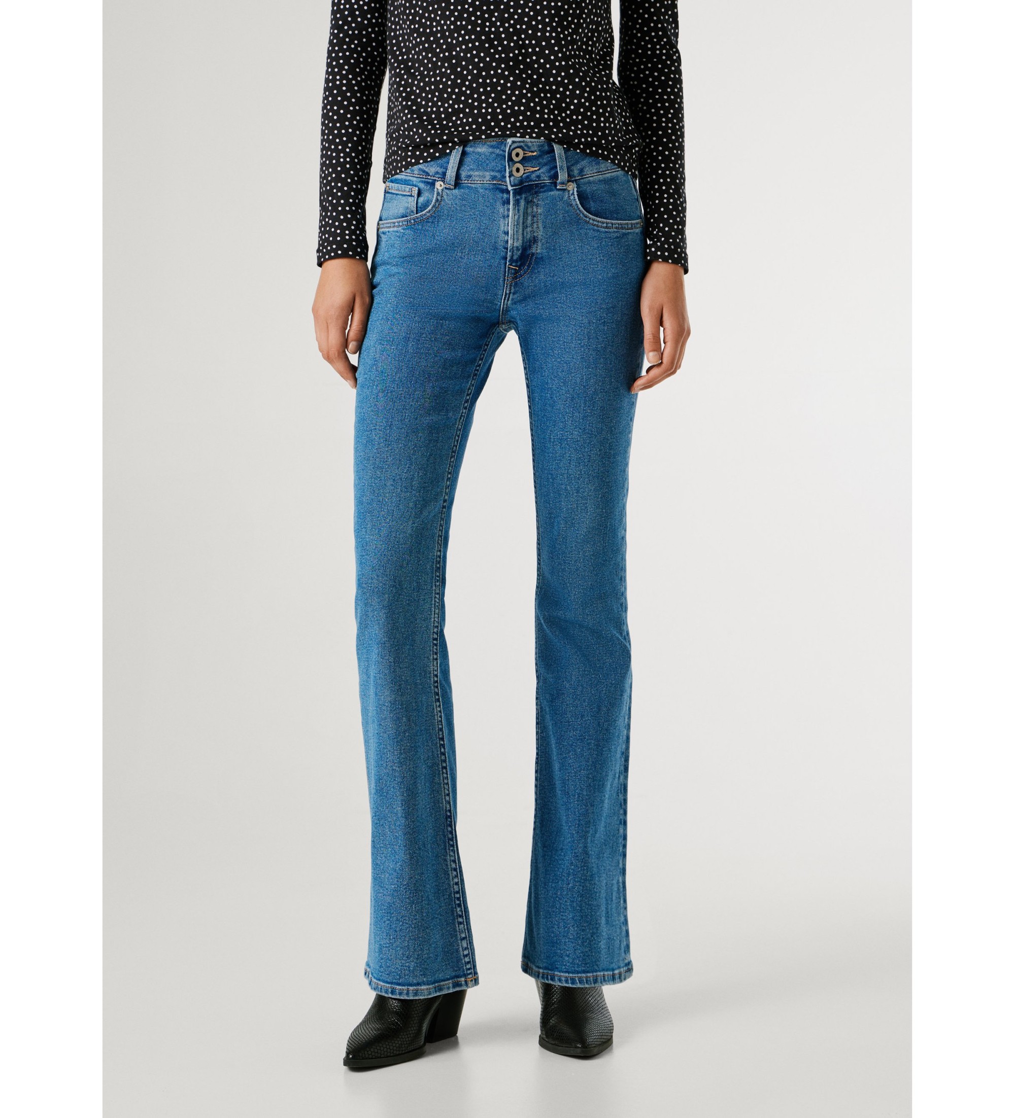 Pepe Jeans für Damen. PL20487753SA Jeans Flare Venus blau (27/30), Lässig, Baumwolle, Denim