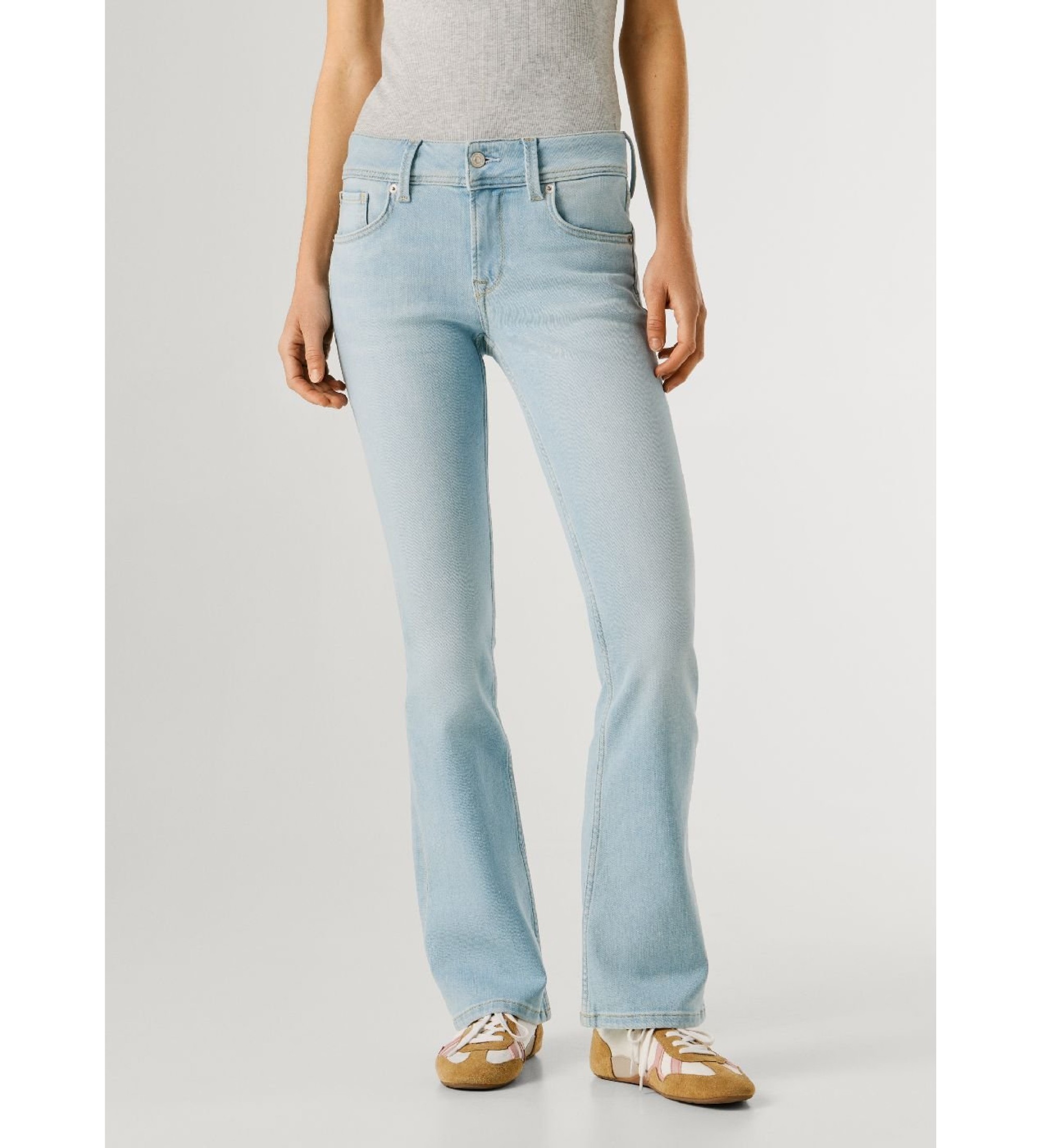Pepe Jeans für Damen. PL20473662AB Jeans Flare Pimlico blau (33/30), Lässig, Baumwolle, Denim