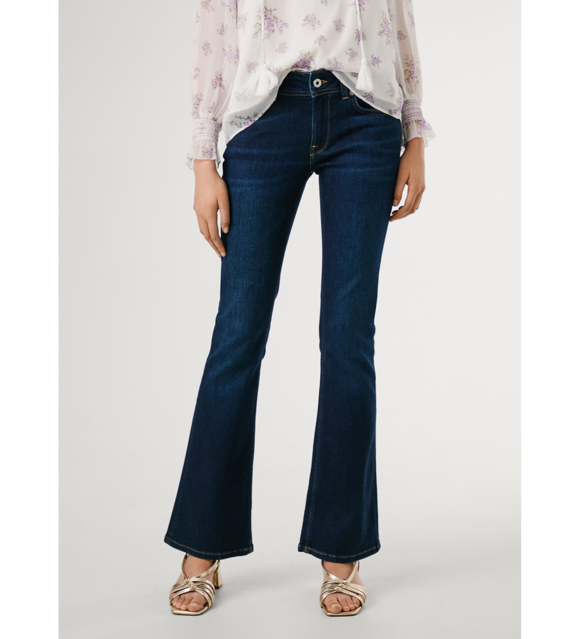 Pepe Jeans für Damen. PL2047366FA Jeans Flase Pimlico navy (33/30), Lässig, Baumwolle, Denim, Marine