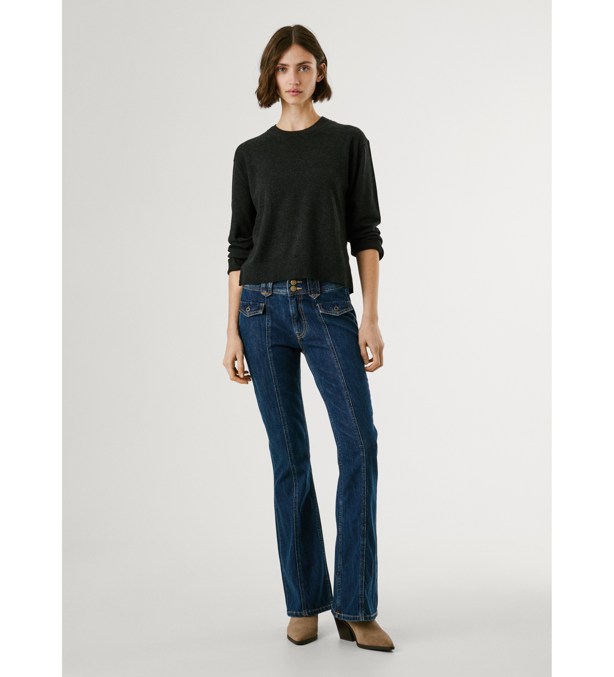 Pepe Jeans für Damen. PL2050891 Jeans Flare Venus blau (25/30), Lässig, Baumwolle, Denim
