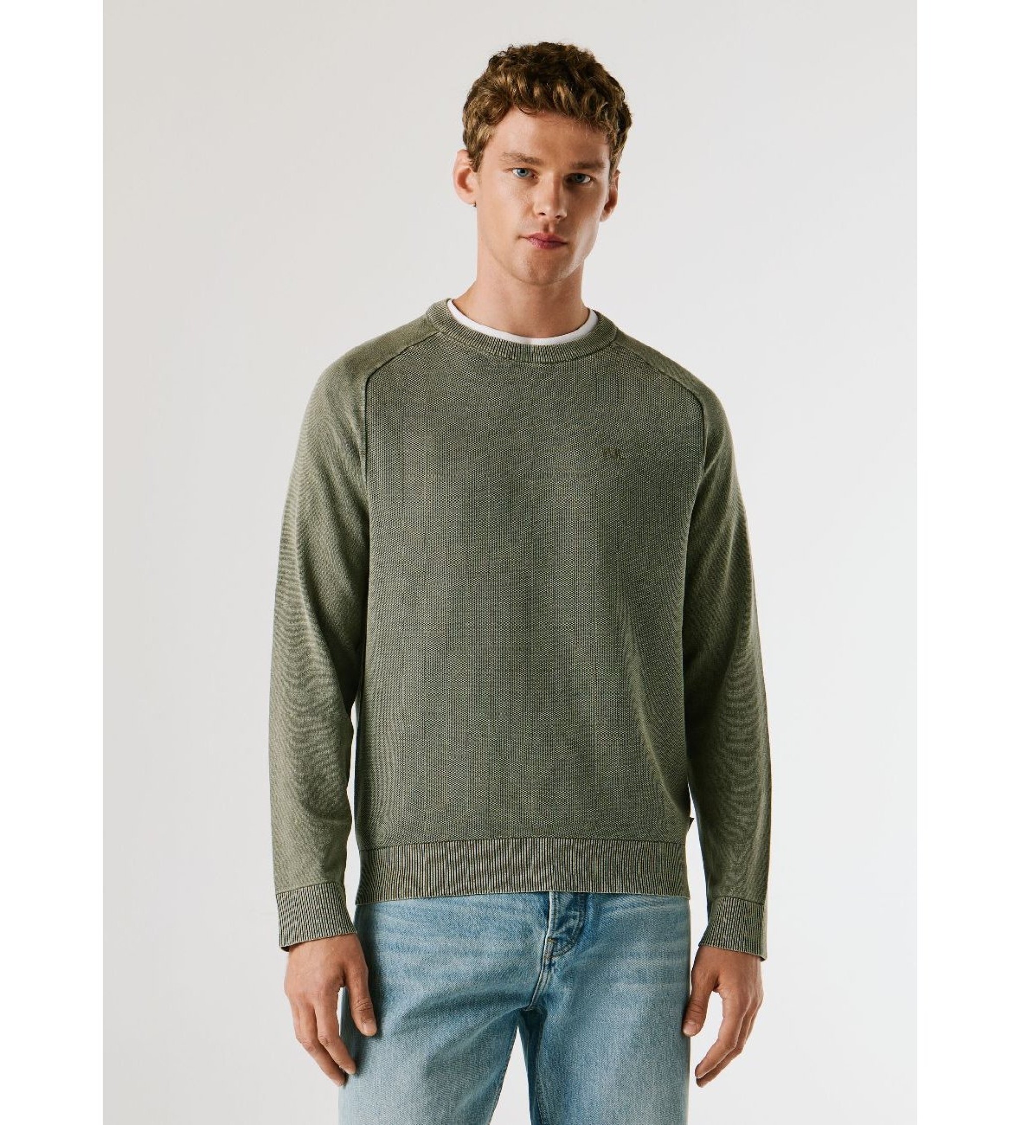 Pepe Jeansvoor mannen. PM7000059 Groene vloot trui (L), Casual, Katoen