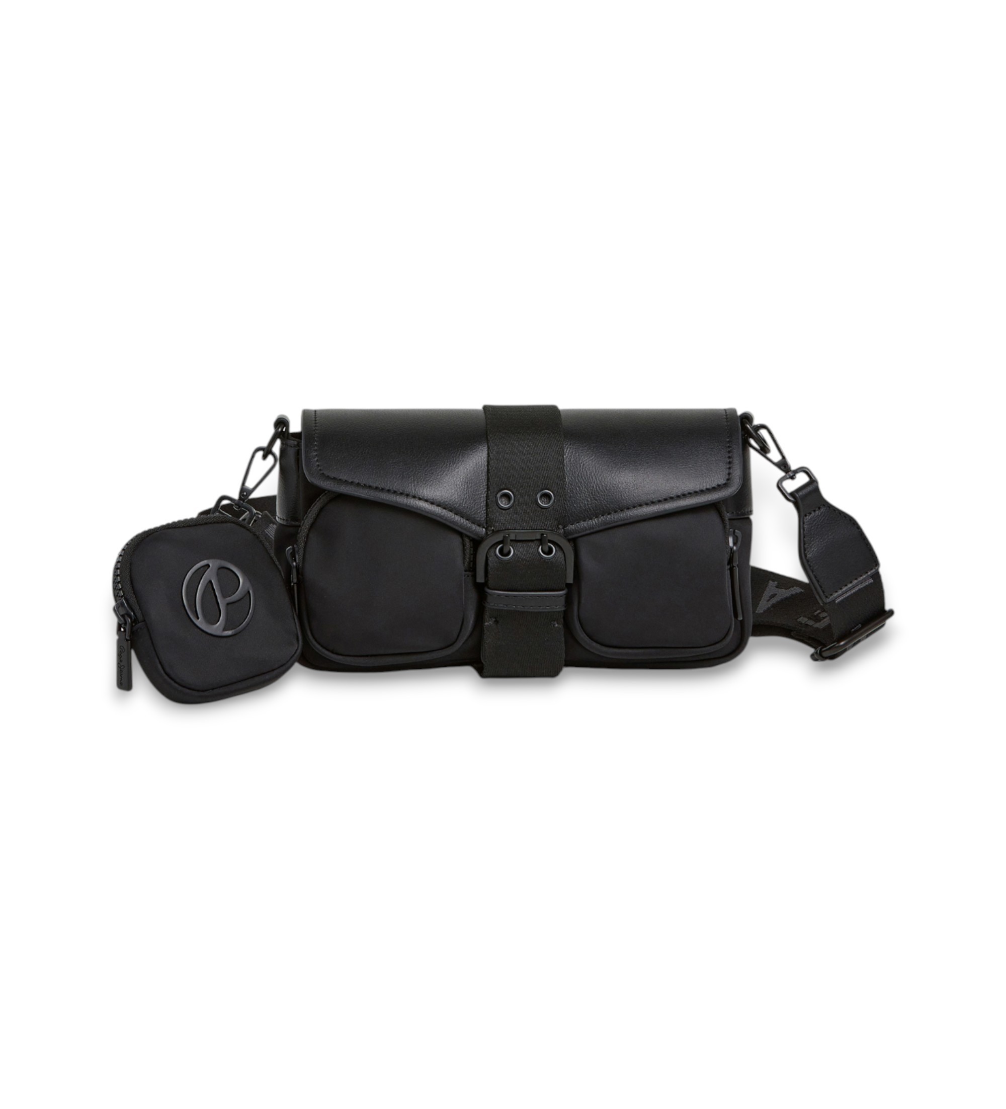 Pepe Jeans für Damen. PL0300061 Gale Umhängetasche schwarz (OSFA), Lässig, Polyamid
