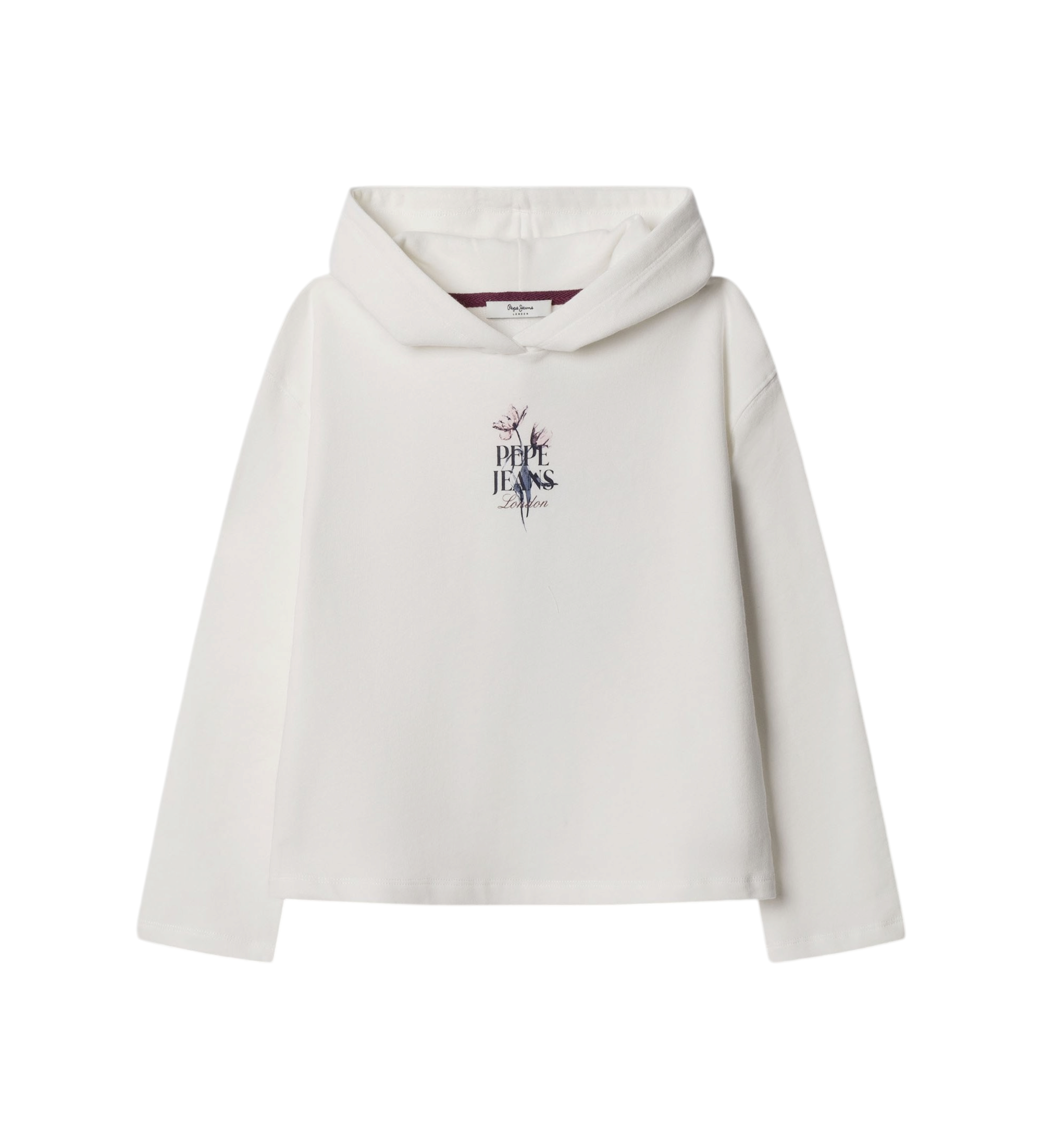 Pepe Jeans für Mädchen. PG5800019 Sweatshirt Georgia weiß (14años= 164cm), Lässig, Baumwolle, Kinderbekleidung