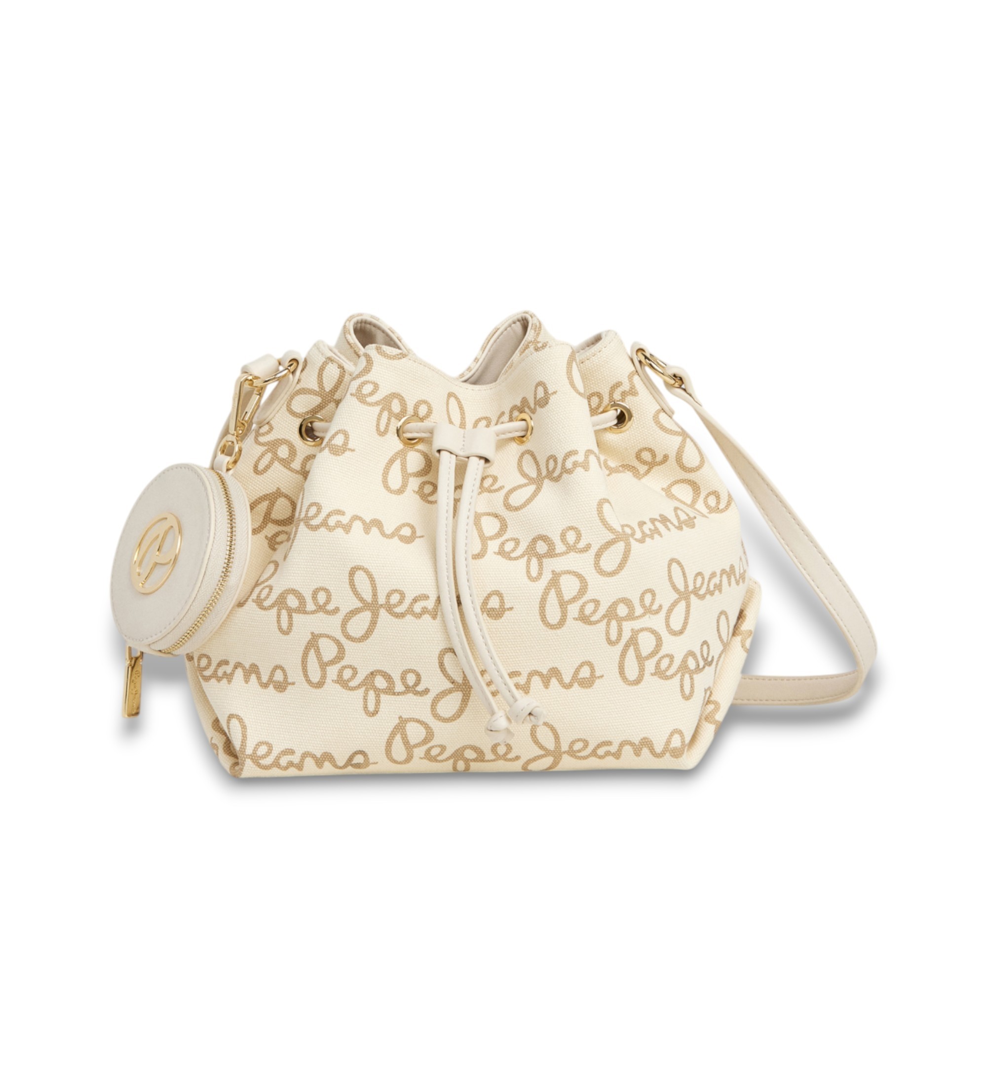 Pepe Jeans für Damen. PL0300075 Tasche Giulia cremefarben (OSFA), Weiß, Lässig, Party, Baumwolle