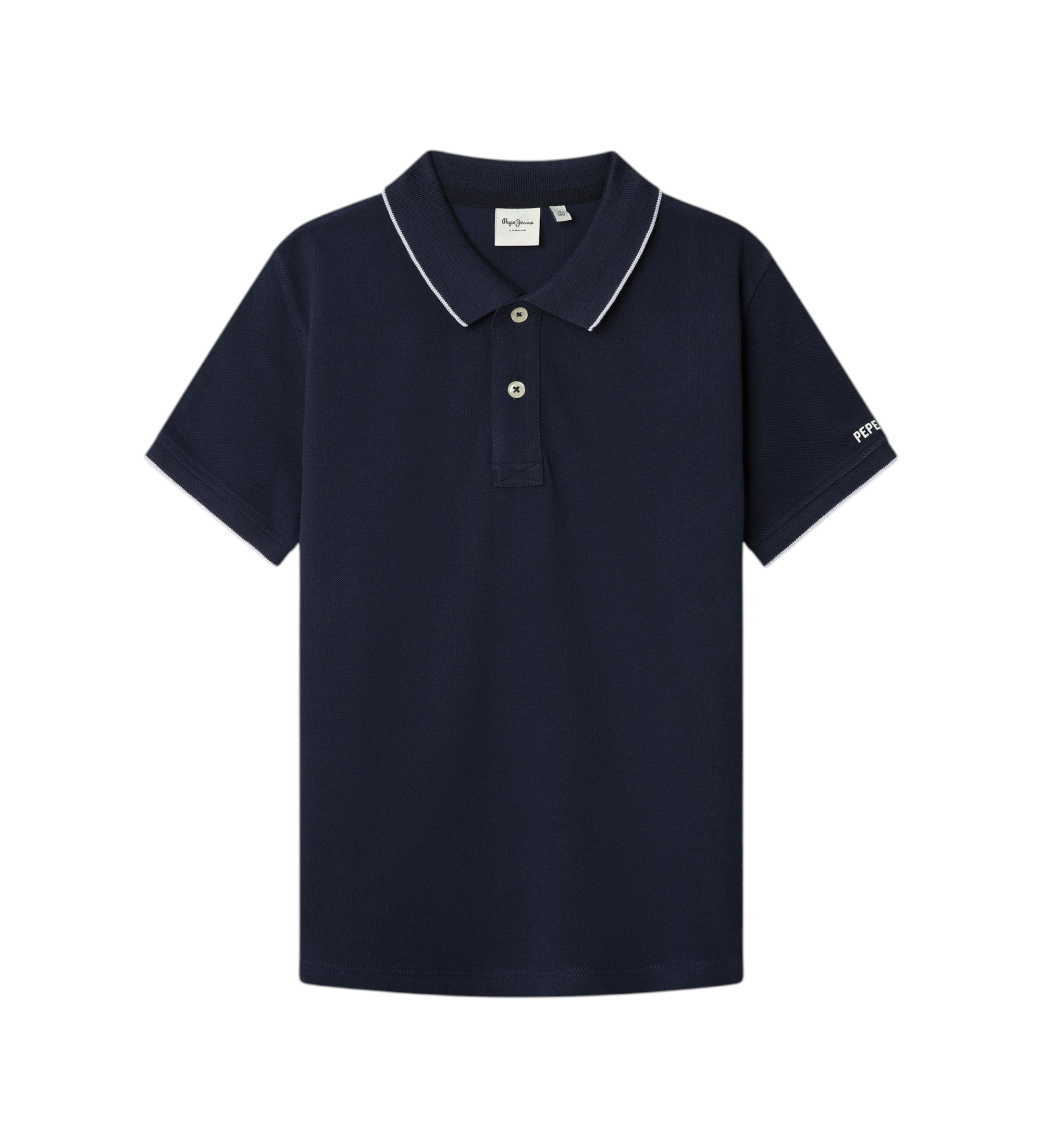 Pepe Jeansvoor jongens. PB5400029 Hayden marine polo (12años= 152cm), Casual, Katoen, Korte mouwen, Marineblauw, kinderkleding