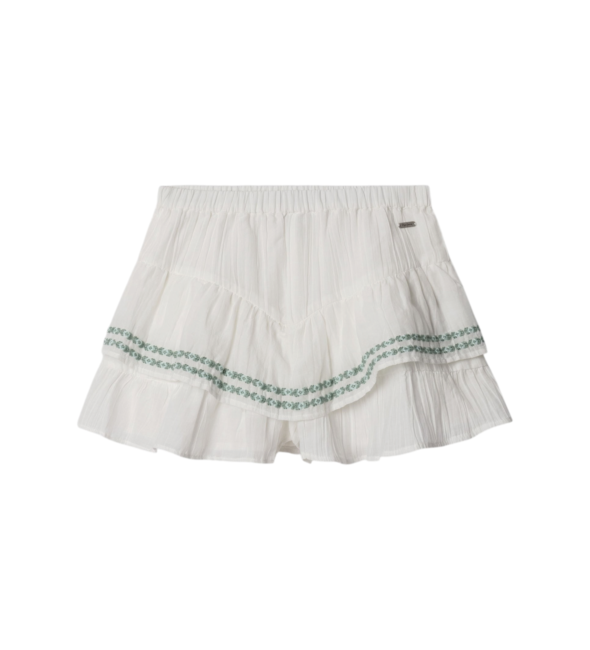 Pepe Jeans für Mädchen. PG8000004 Kurze Hose Hetty weiß (6años= 104cm), Lässig, Baumwolle, Kinderbekleidung