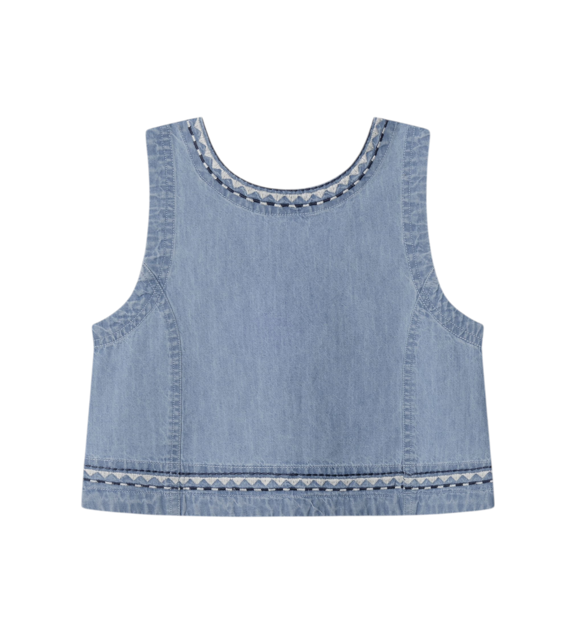Pepe Jeansvoor meisjes. PG3000025 Top Ivy blauw (14años= 164cm), Casual, Katoen, kinderkleding
