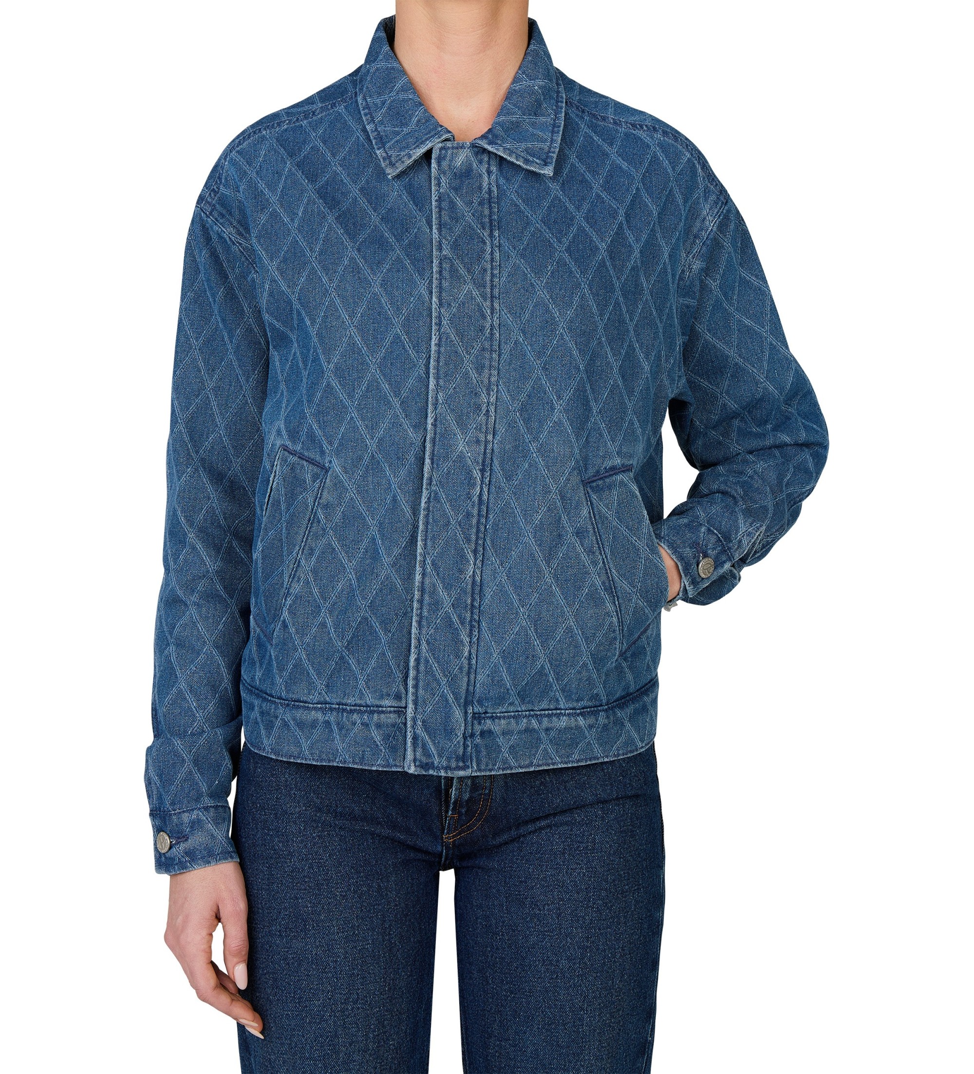 Pepe Jeans für Damen. PL402414 Joleen Jacke blau (L), Lässig, Baumwolle, Nachhaltig