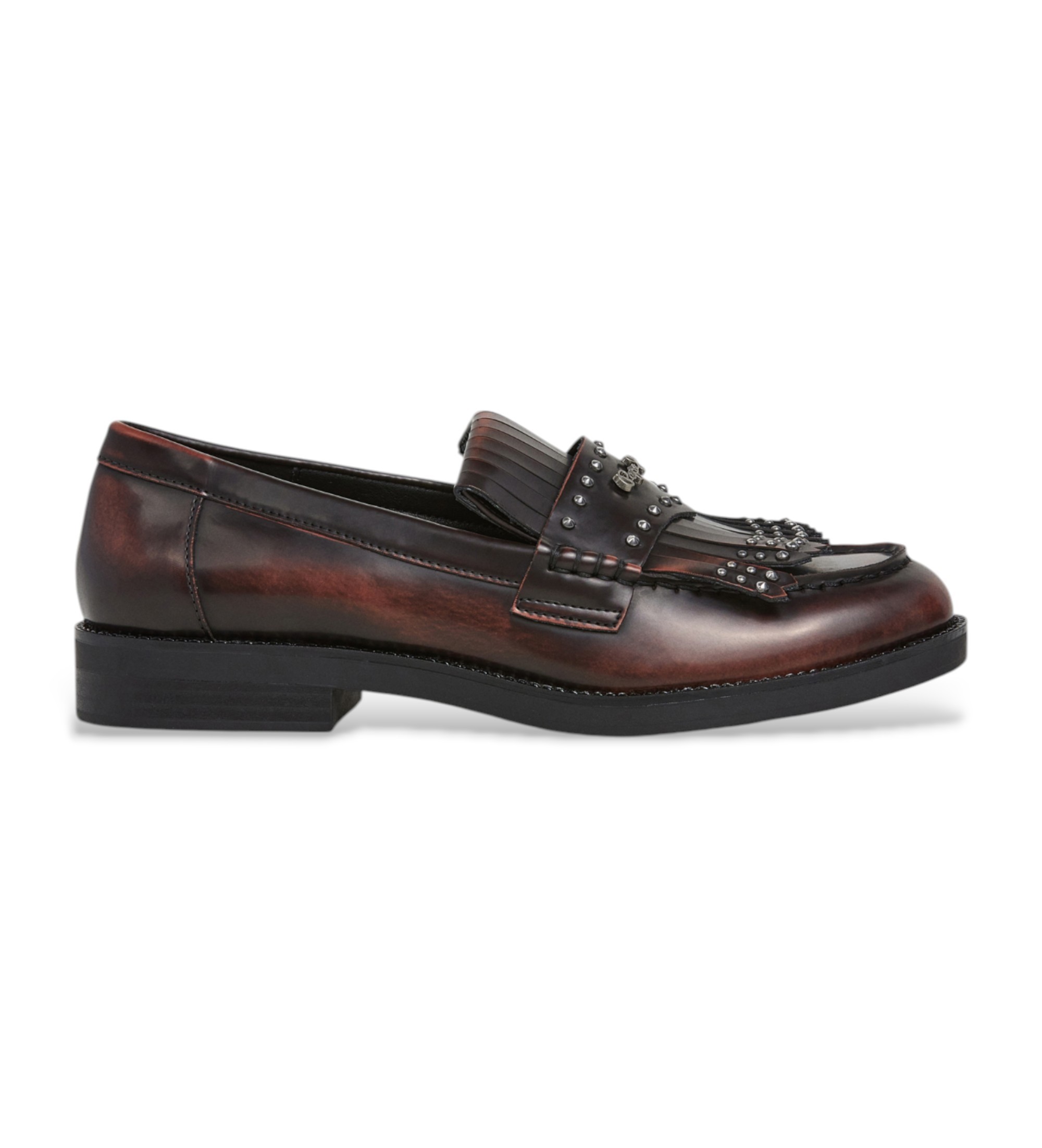 Pepe Jeans für Damen. PLS100005 Judy Rock Loafers burgundy (38), Wohnung, Keine, Lässig, Bordeaux